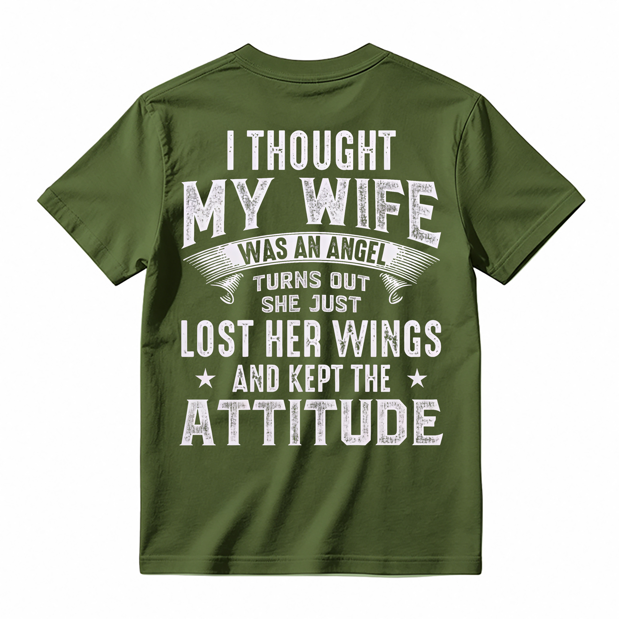 I Thought My Wife Was An Angel Funny Graphic T-shirt