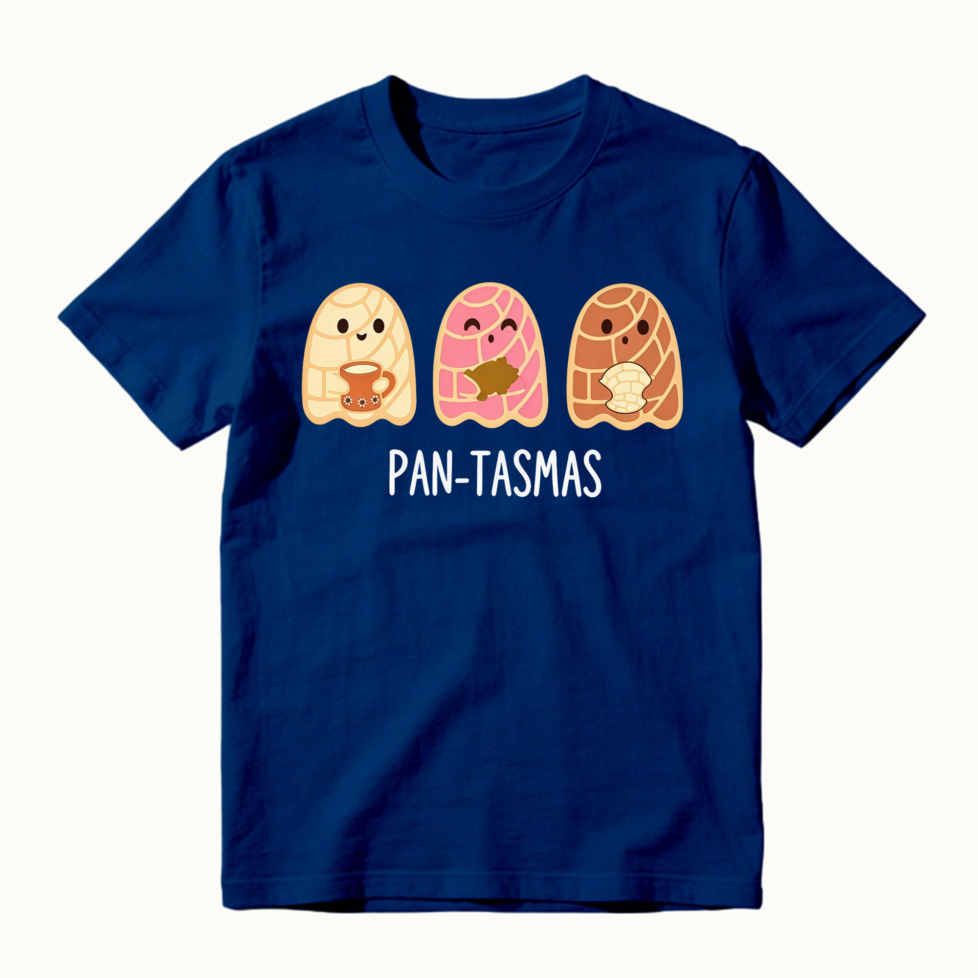 Cute Ghost Pan Dulce Conchas Funny Latina Mexican Halloween Graphic Tee