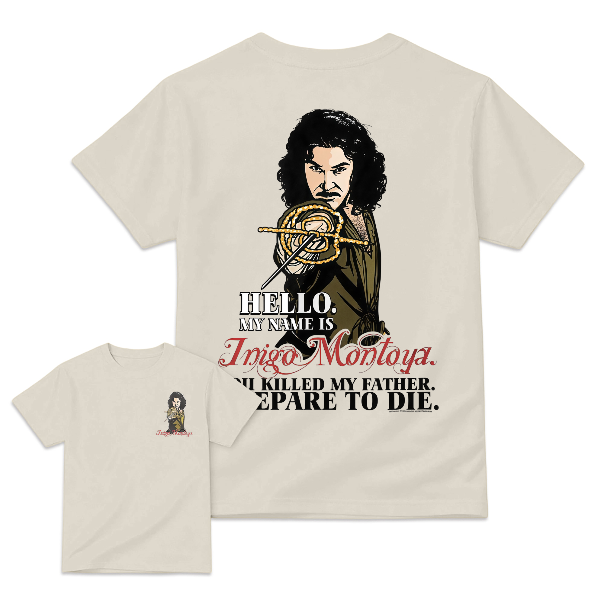 Prepare to Die Graphic Cotton Tee Vintage Fencer Movie Quote T-Shirt