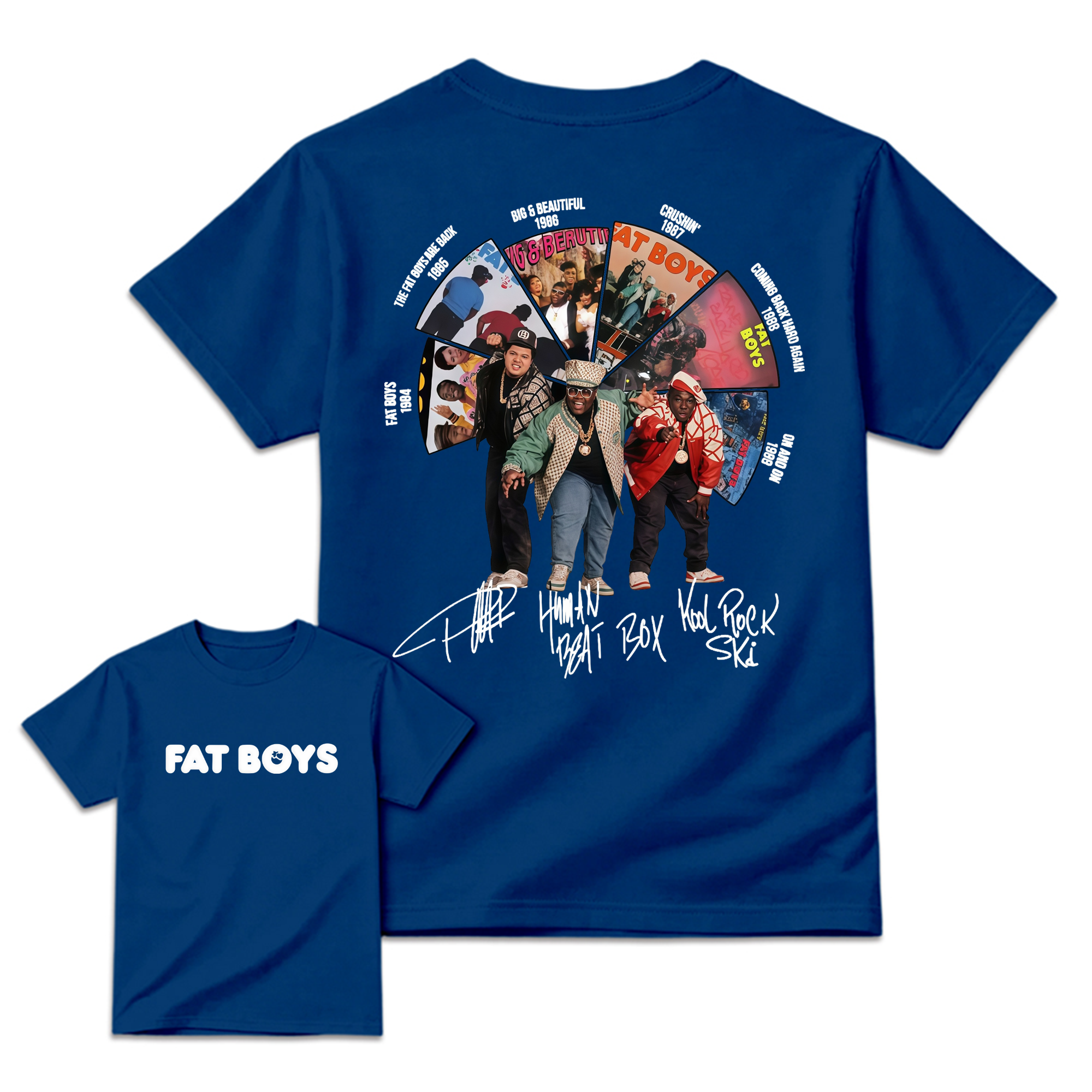 Vintage FAT B0YS Album Tee, Graphic Hip Hop Music Band Shirt
