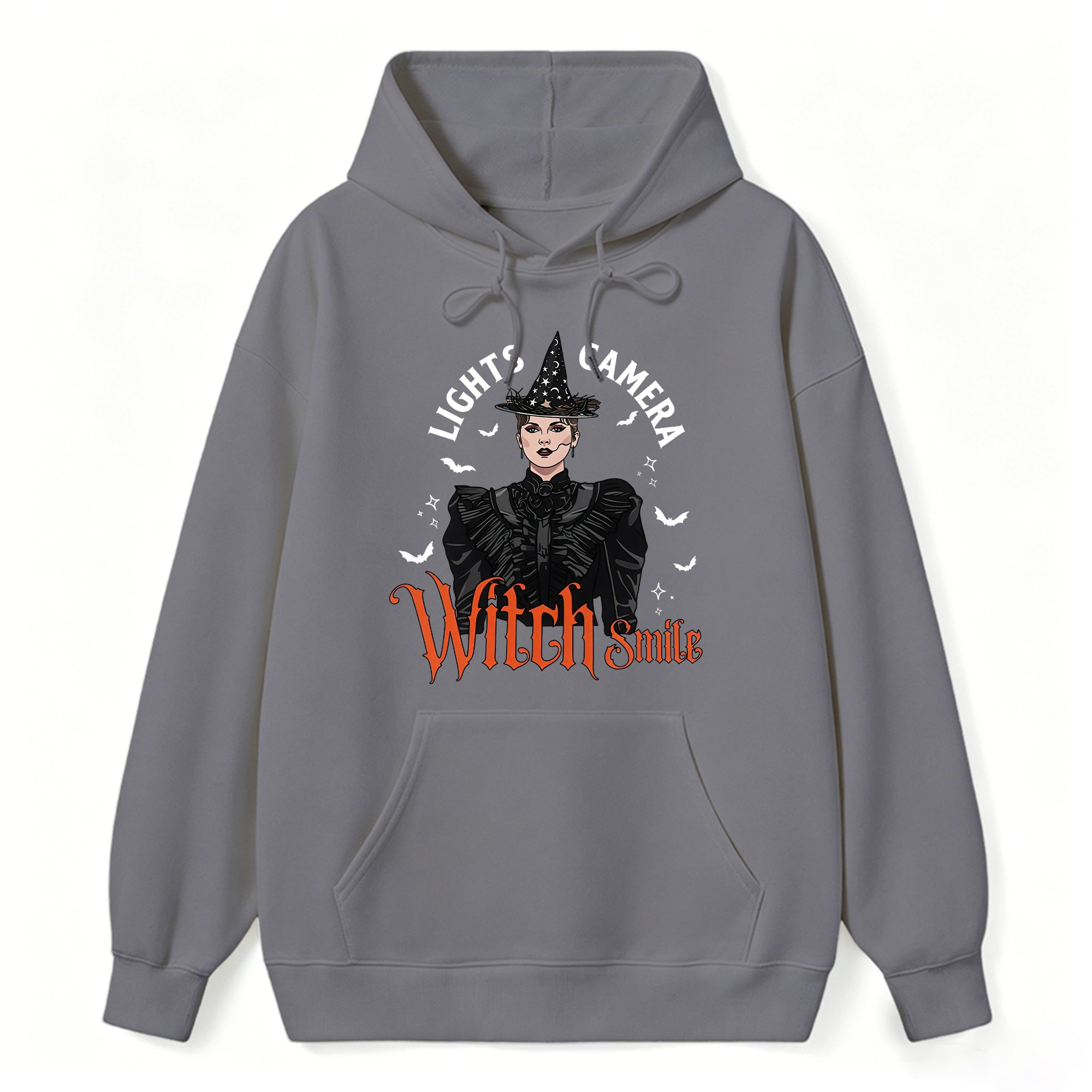 Lights, Camera, Witch Smile! Premium Spooky Season Hoodie