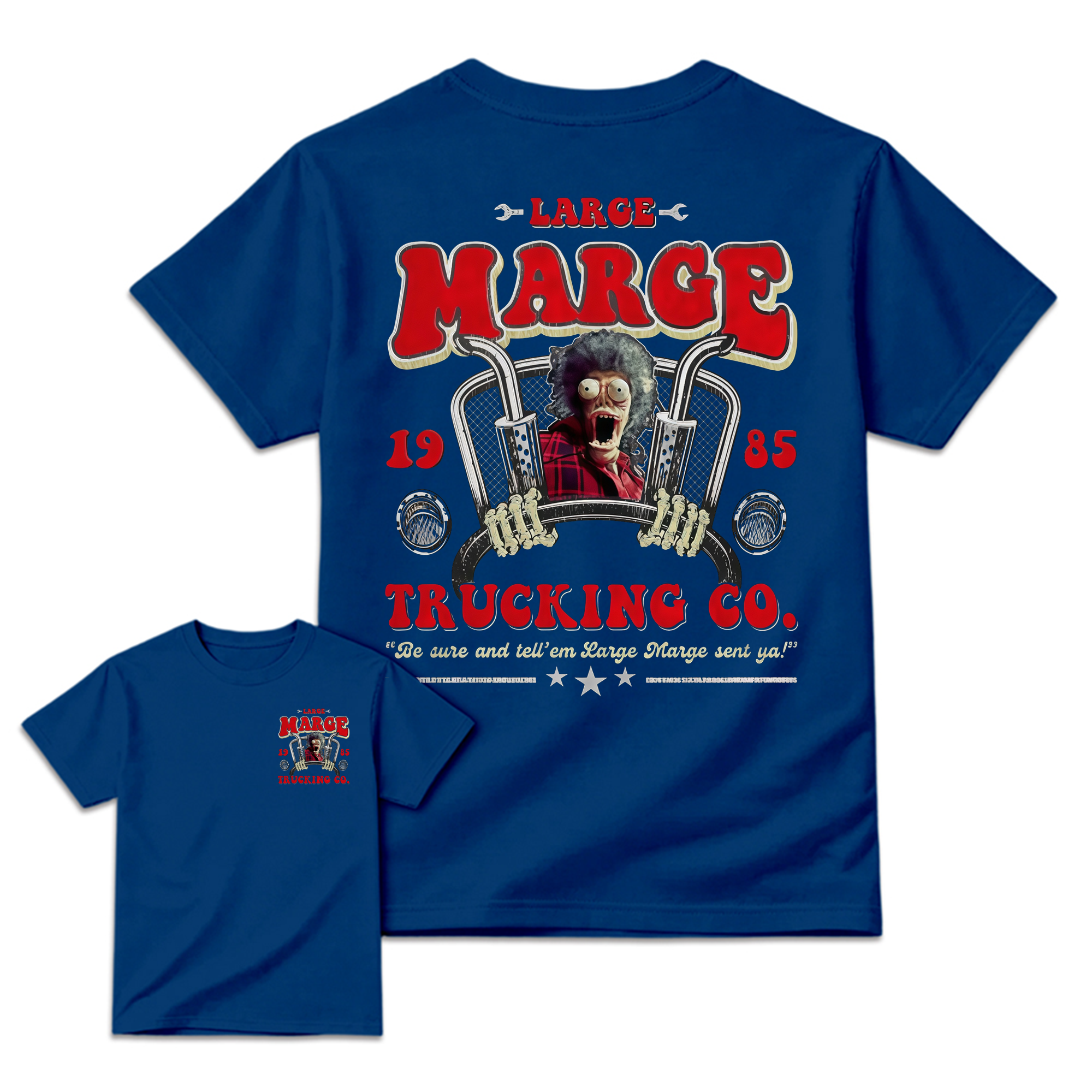 Vintage 1985 Trucking Co. Trucker Retro Horror Movie T-Shirt