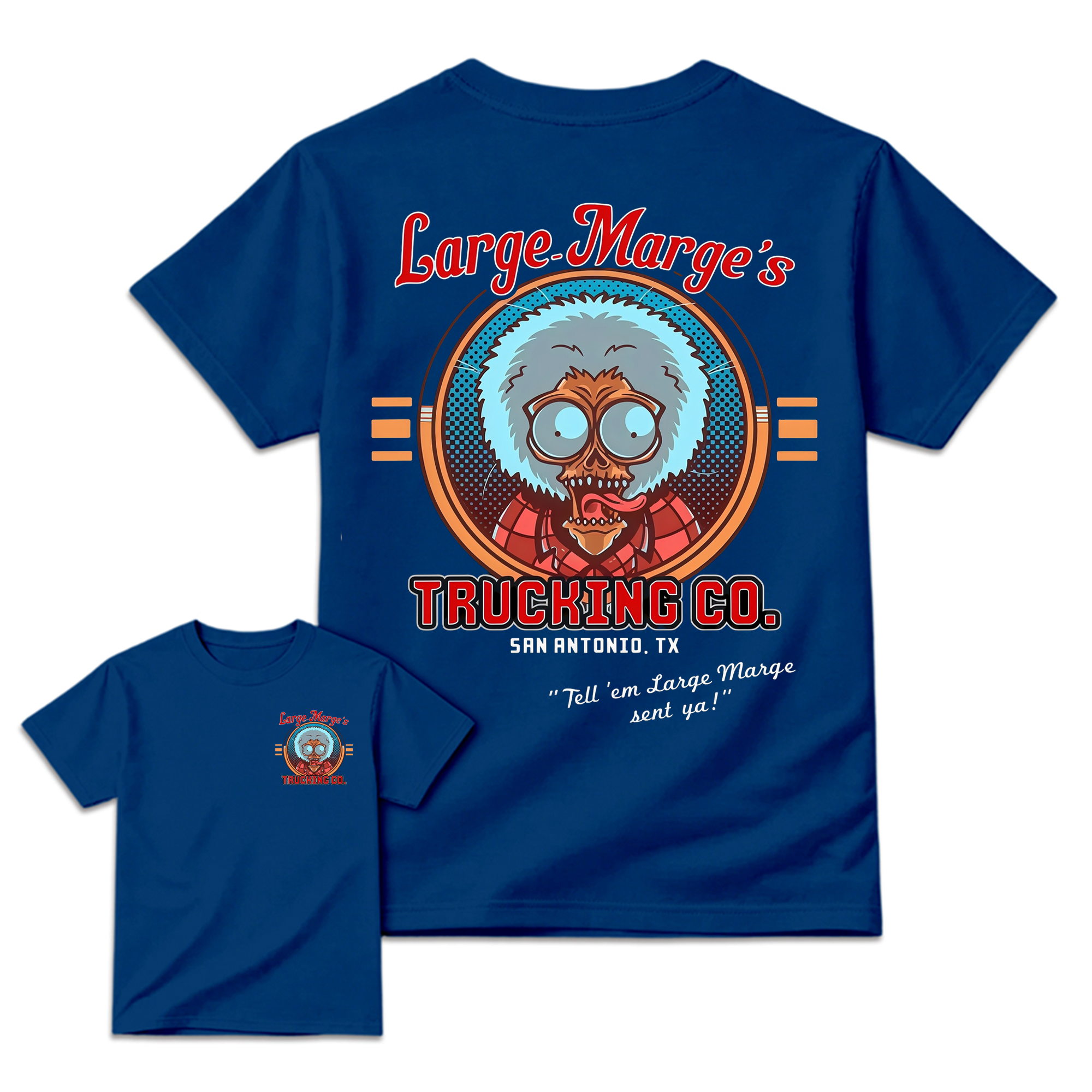 Vintage 1985 Trucker Graphic Tee Retro Horror Movie T-Shirt