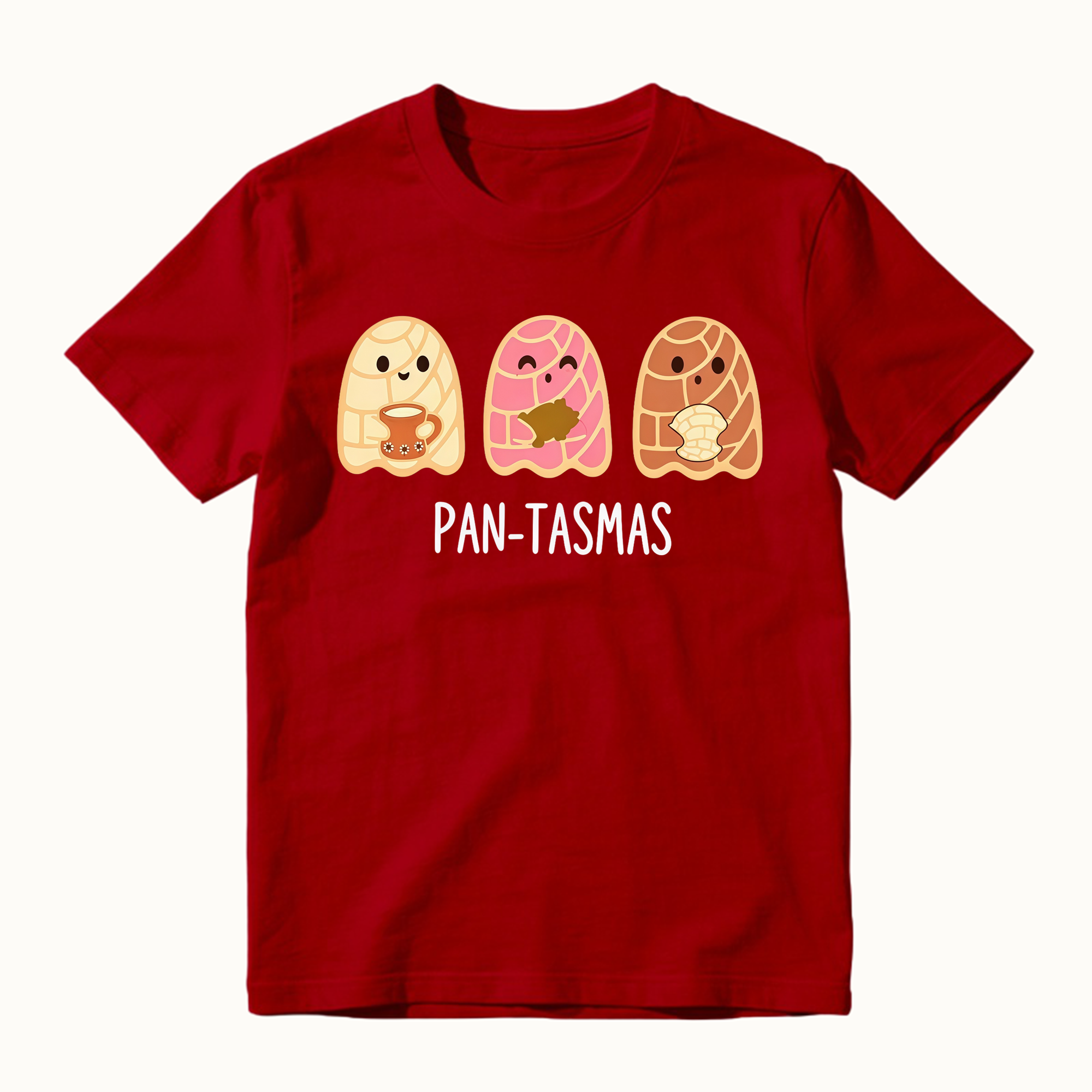 Cute Ghost Pan Dulce Conchas Funny Latina Mexican Halloween Graphic Tee