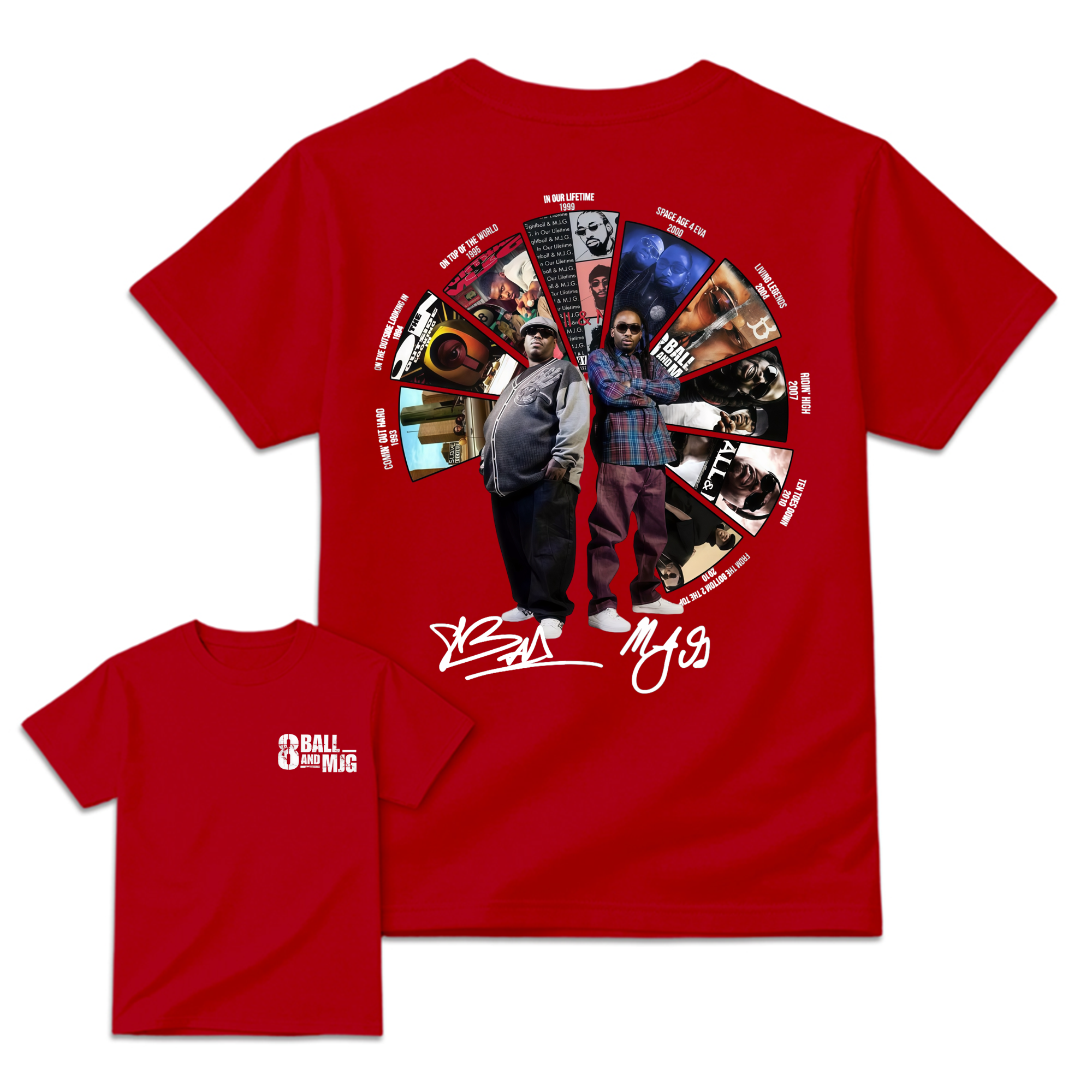 Vintage 8Ball & MJG Vintage Album T-Shirt, Hip Hop Music Band Shirt