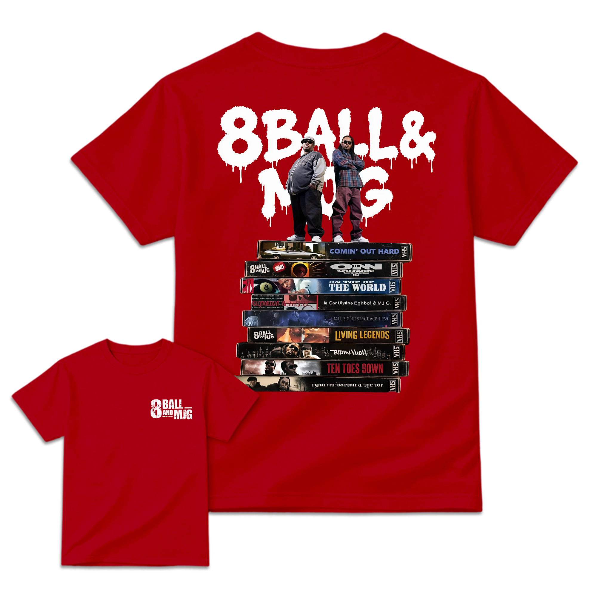 Vintage 8Ball & MJG Album Hip Hop Music Band Shirt