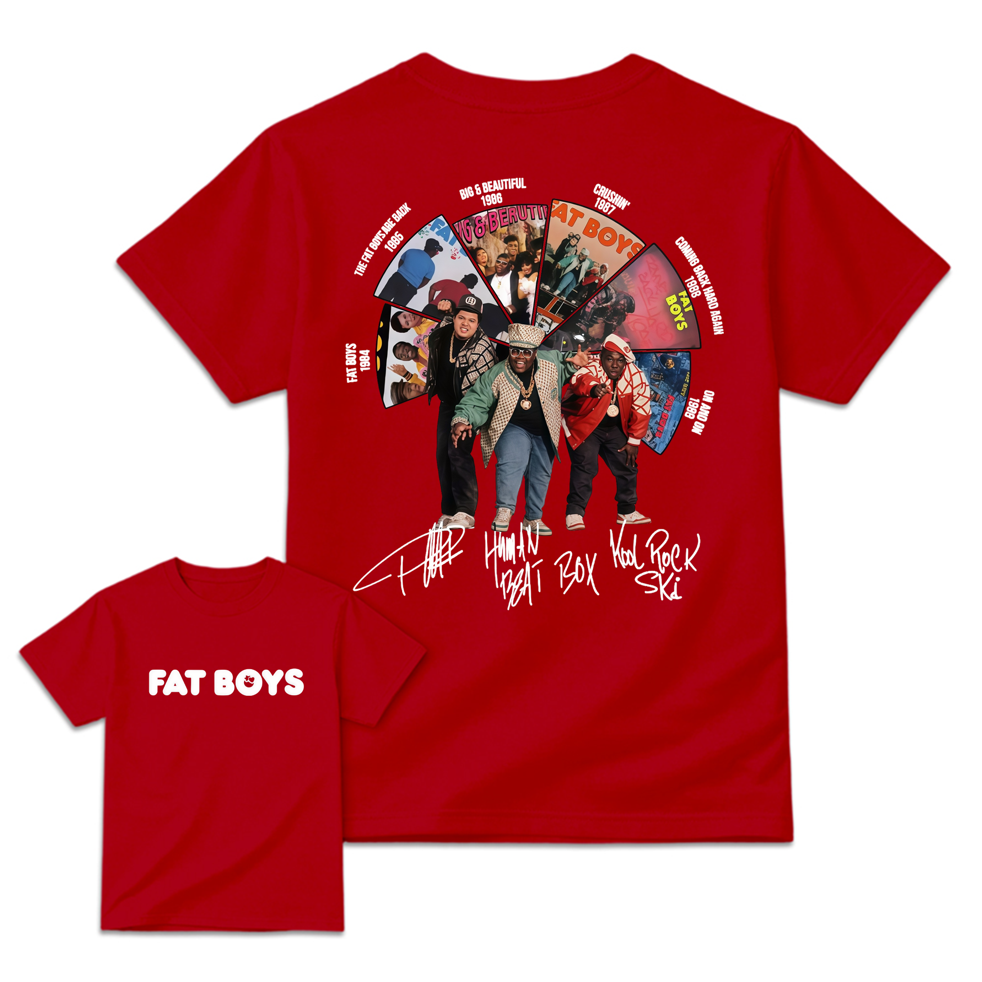 Vintage FAT B0YS Album Tee, Graphic Hip Hop Music Band Shirt