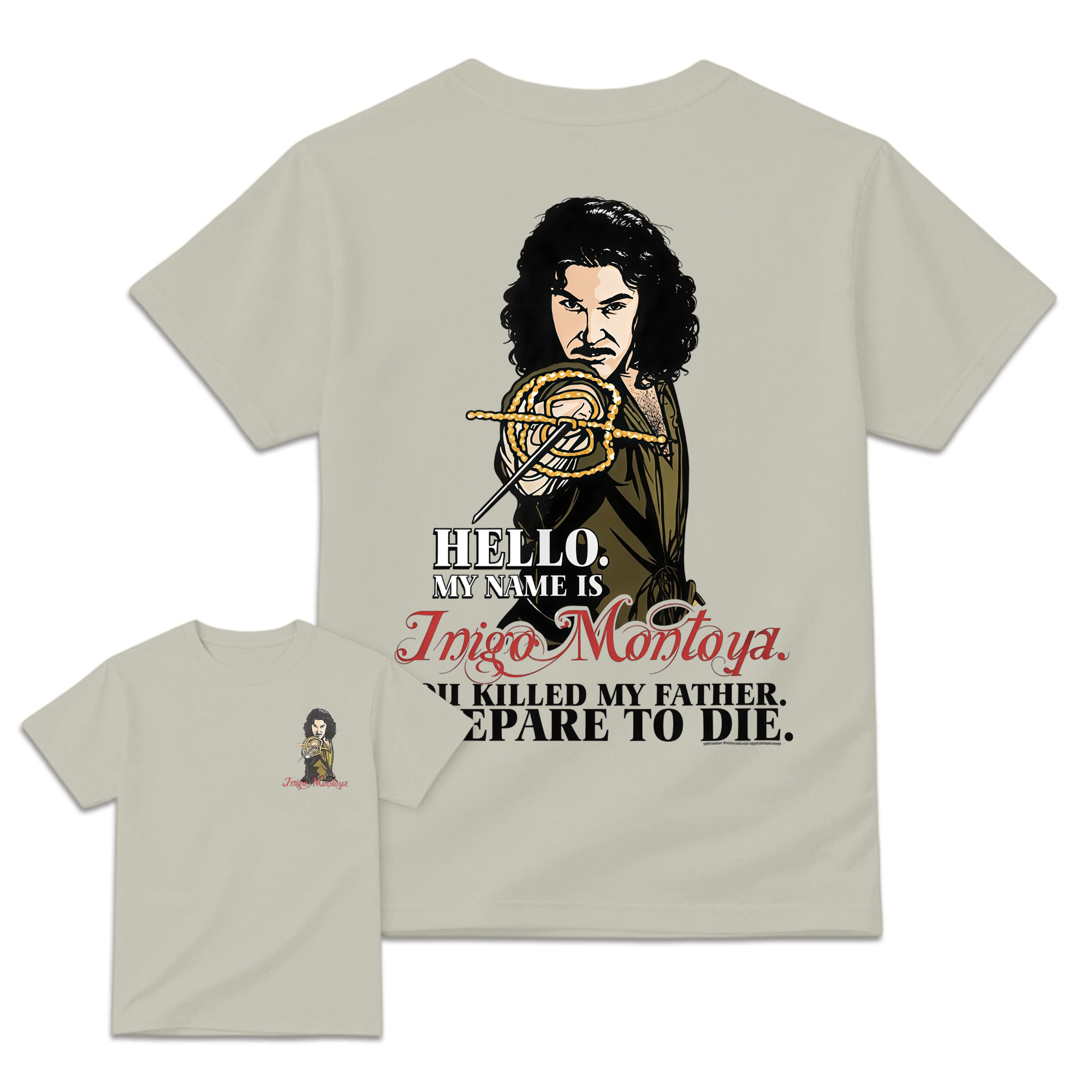 Prepare to Die Graphic Cotton Tee Vintage Fencer Movie Quote T-Shirt