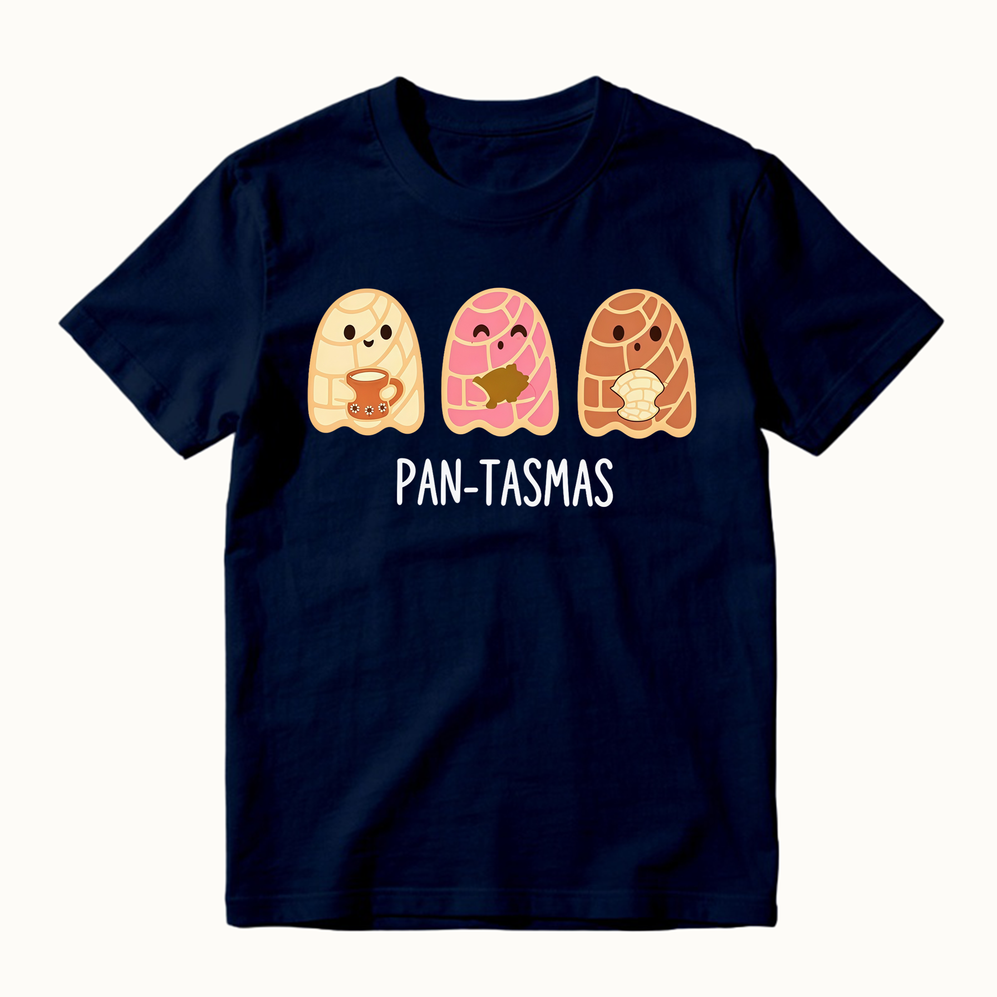 Cute Ghost Pan Dulce Conchas Funny Latina Mexican Halloween Graphic Tee
