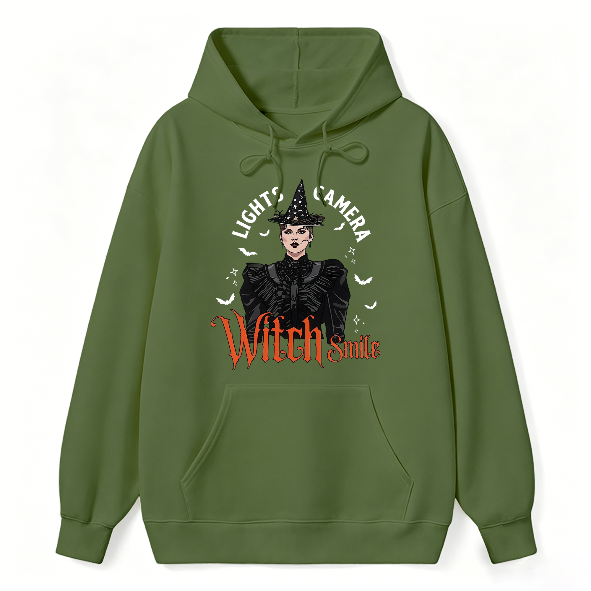Lights, Camera, Witch Smile! Premium Spooky Season Hoodie