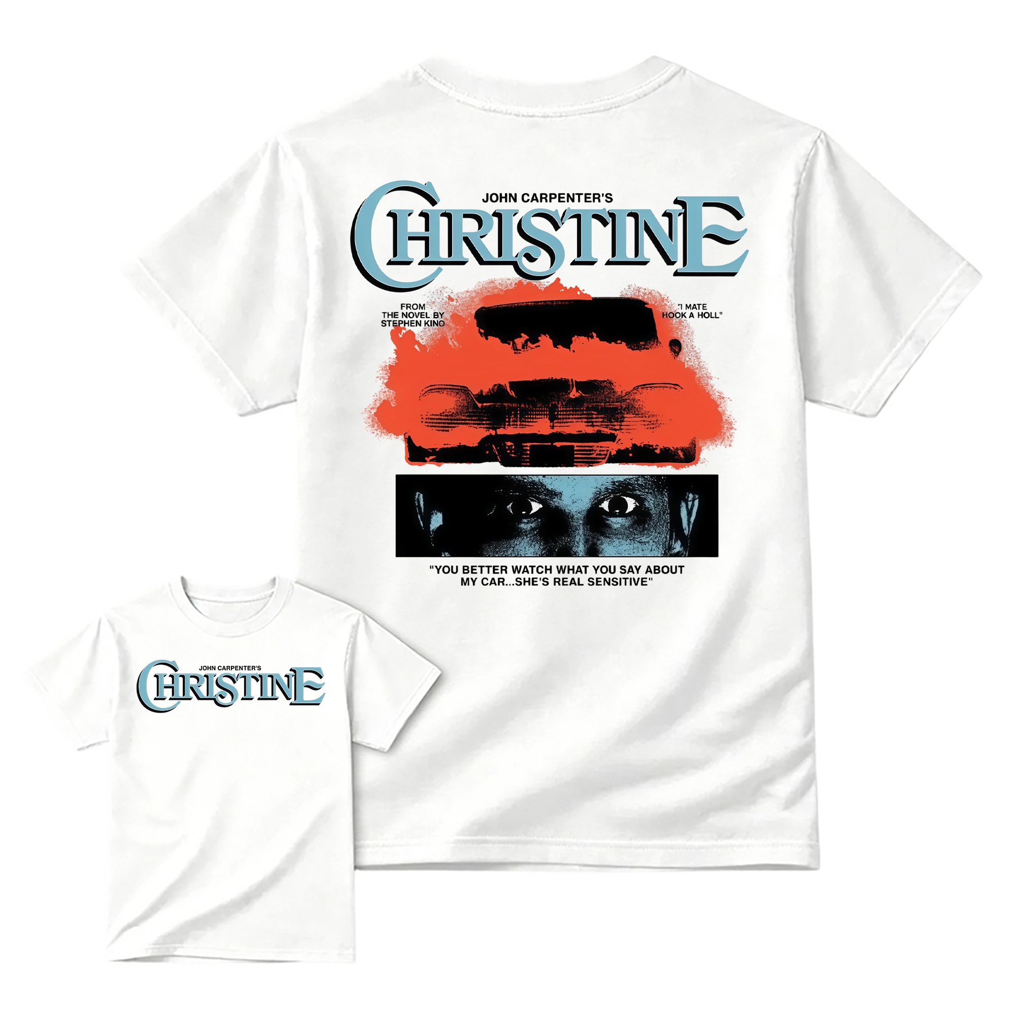 Christ1ne Inspired Retro Car Horror Movie Graphic T-Shirt