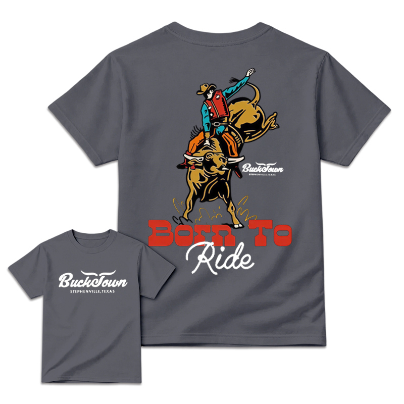 Born To Ride Bucktown Rodeo World Champion Western Country Shirt
