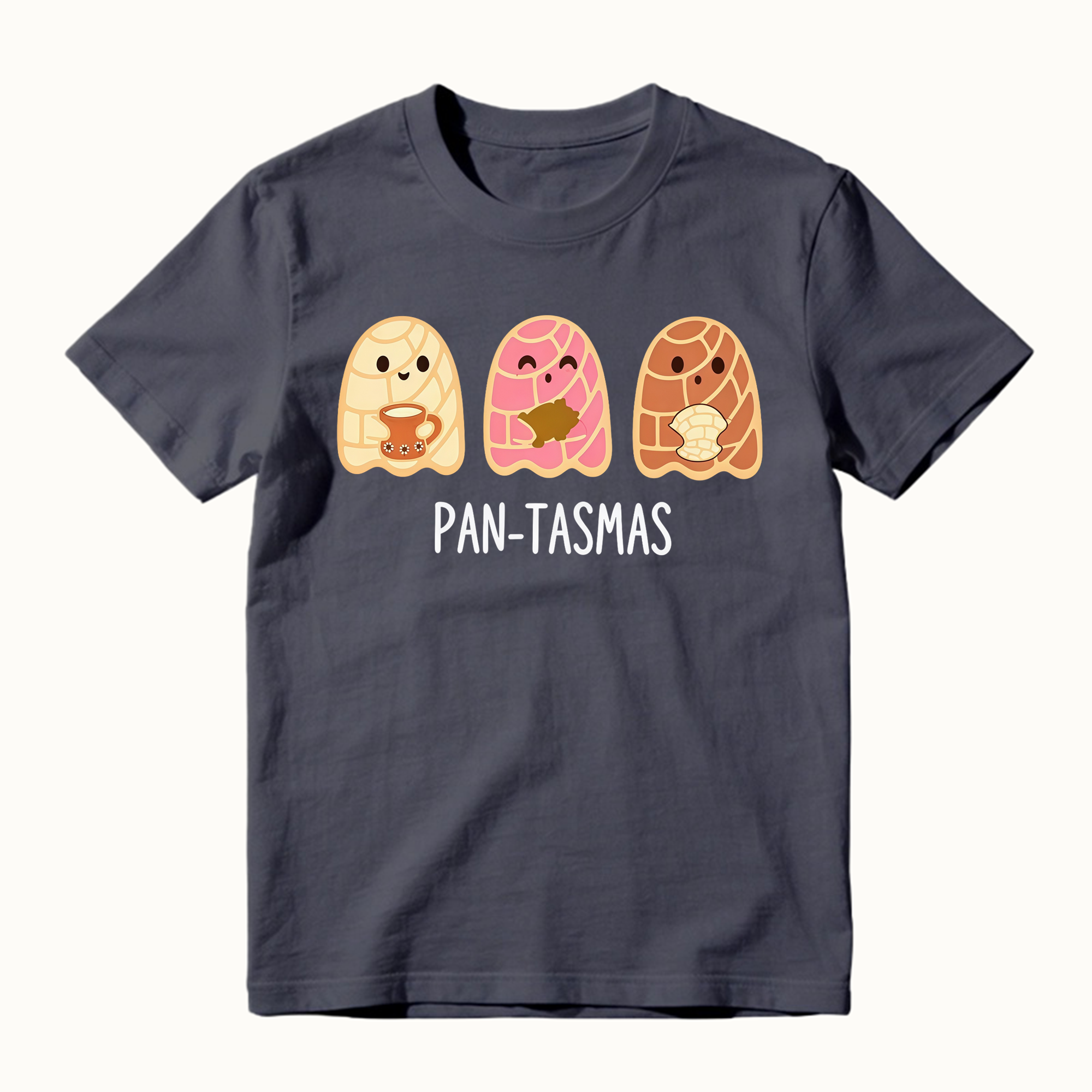 Cute Ghost Pan Dulce Conchas Funny Latina Mexican Halloween Graphic Tee