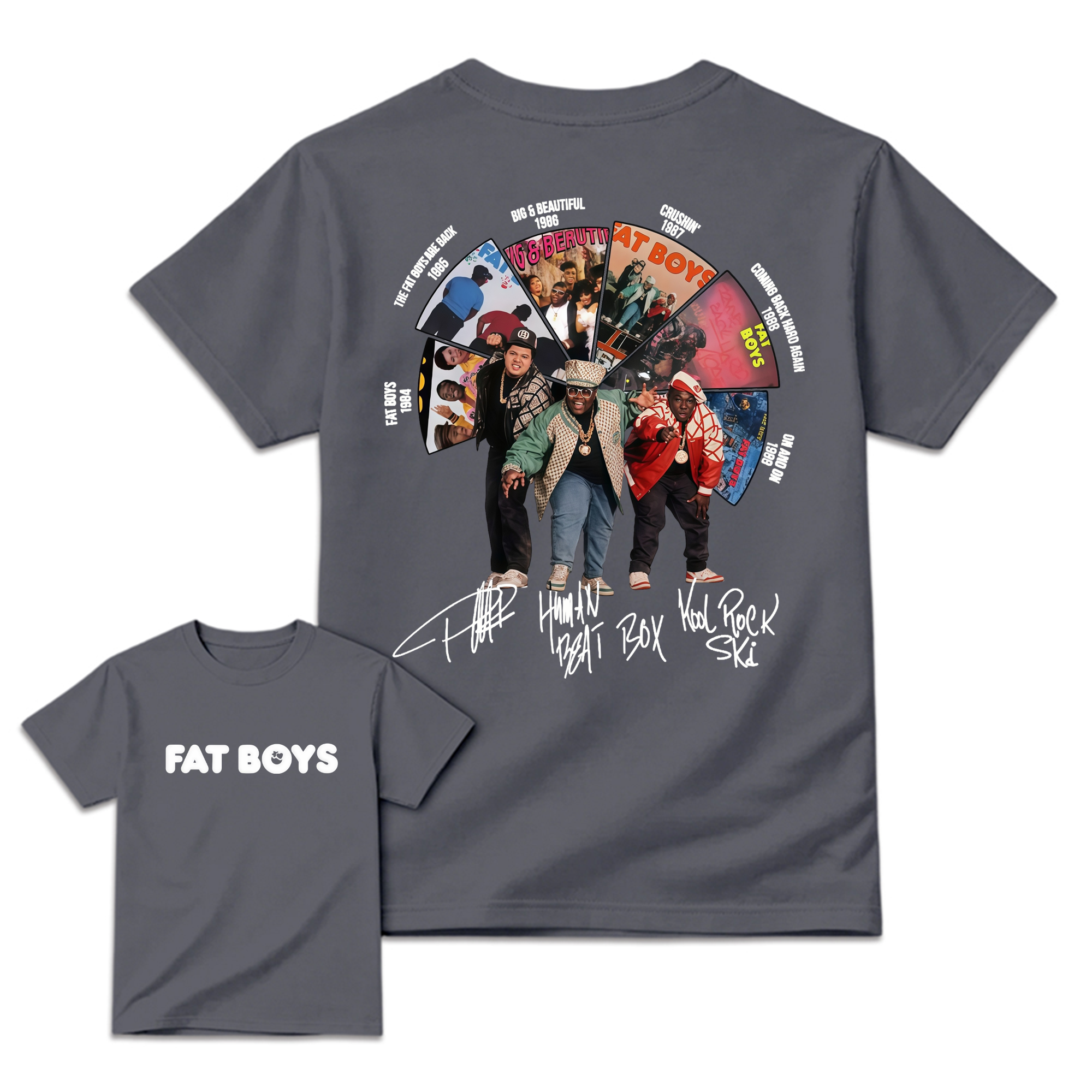 Vintage FAT B0YS Album Tee, Graphic Hip Hop Music Band Shirt