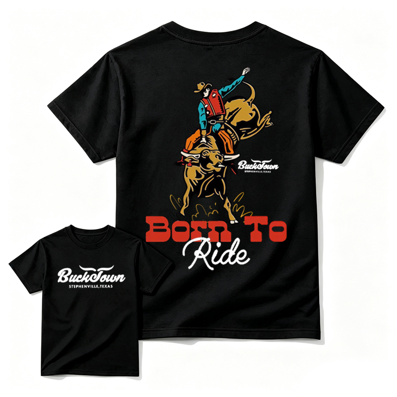 Born To Ride Bucktown Rodeo World Champion Western Country Shirt