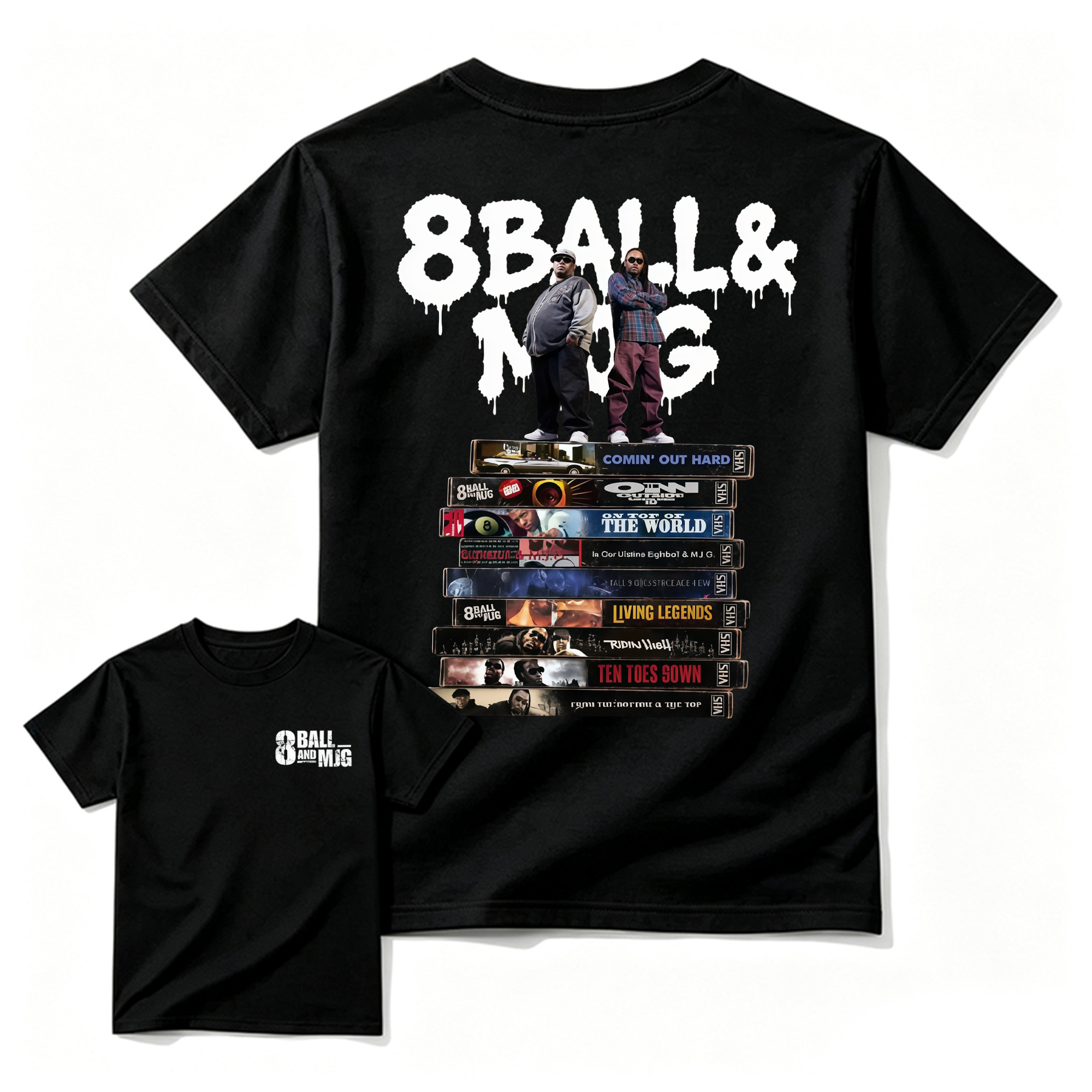 Vintage 8Ball & MJG Album Hip Hop Music Band Shirt