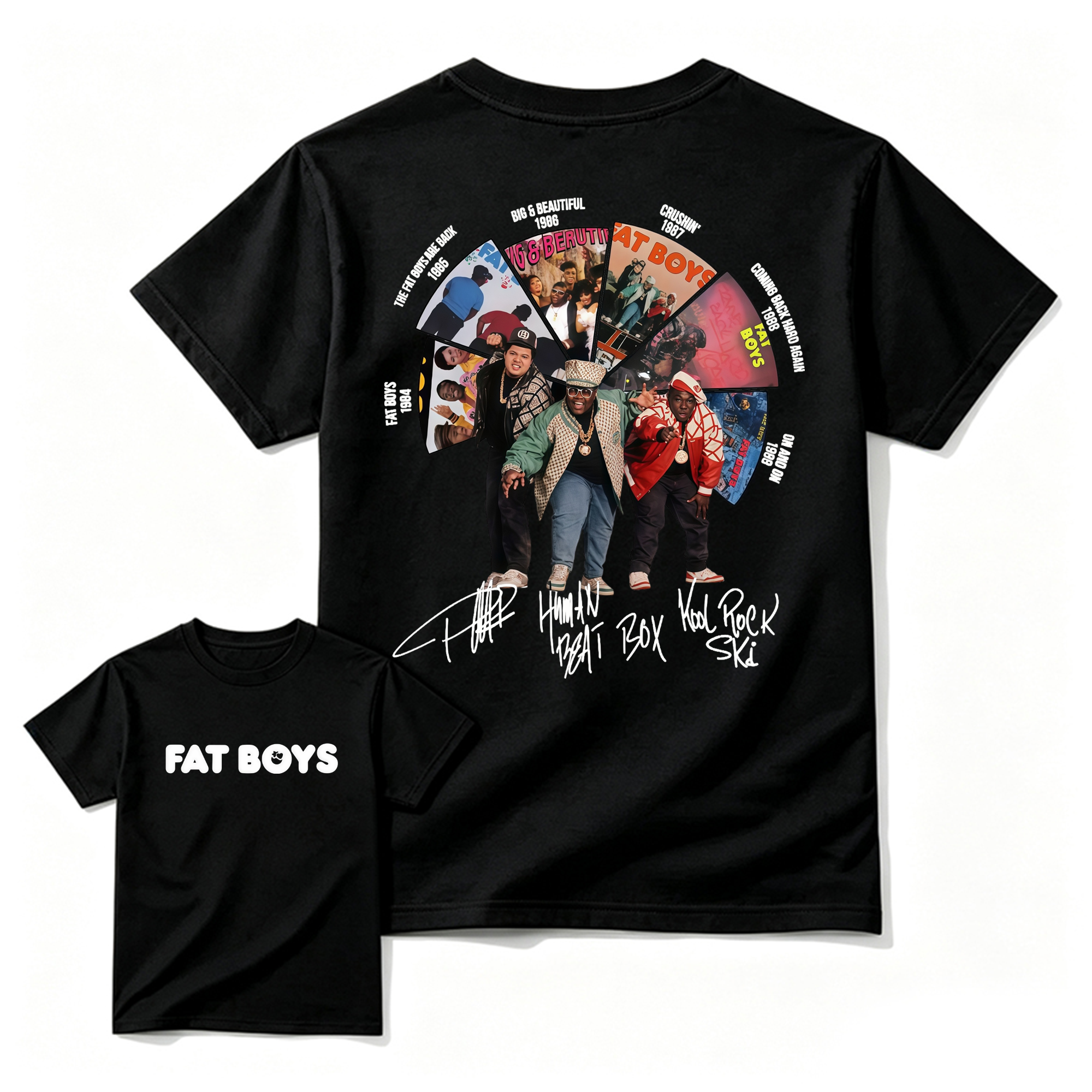 Vintage FAT B0YS Album Tee, Graphic Hip Hop Music Band Shirt