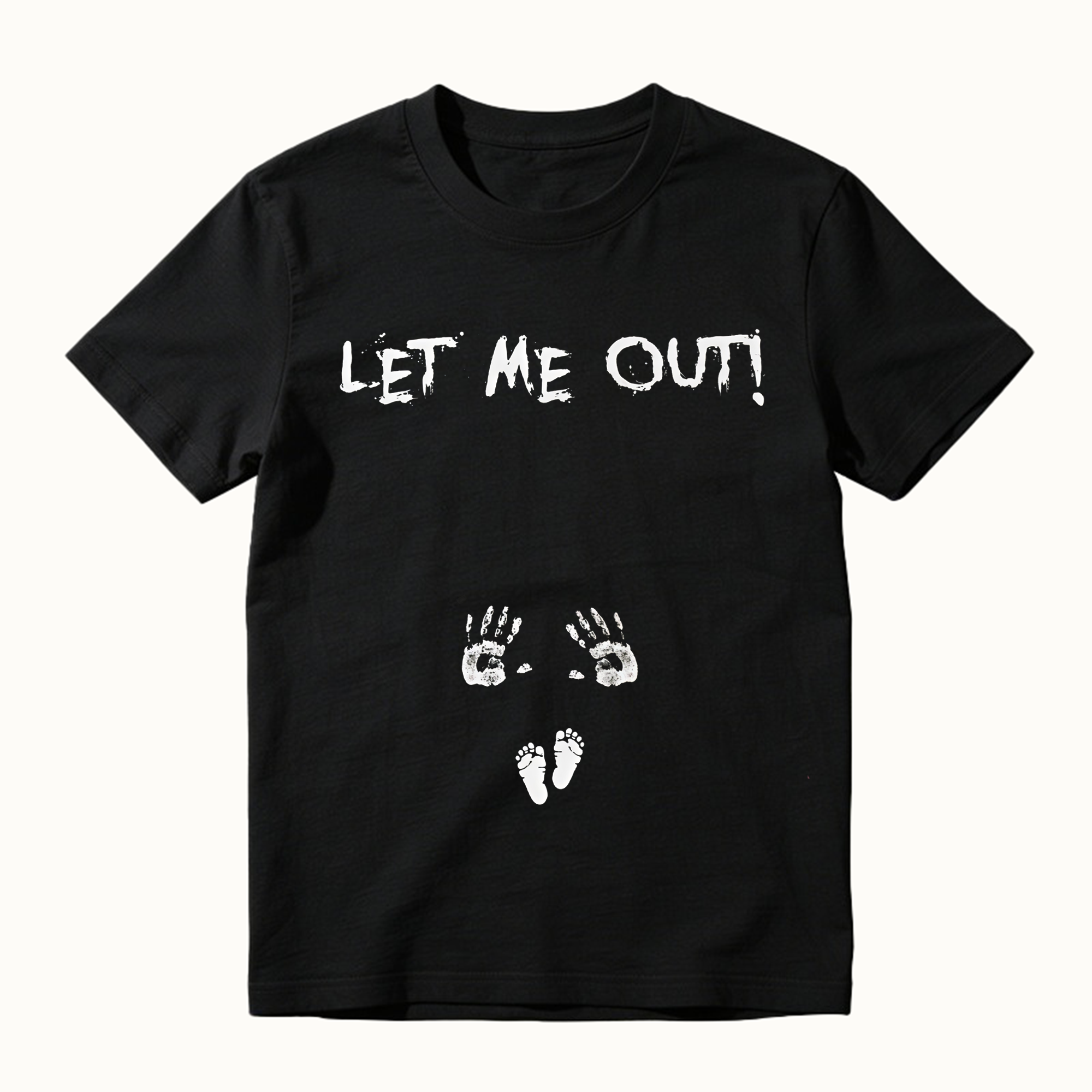Let Me Out Funny Pregnancy Announcement Halloween T-Shirt