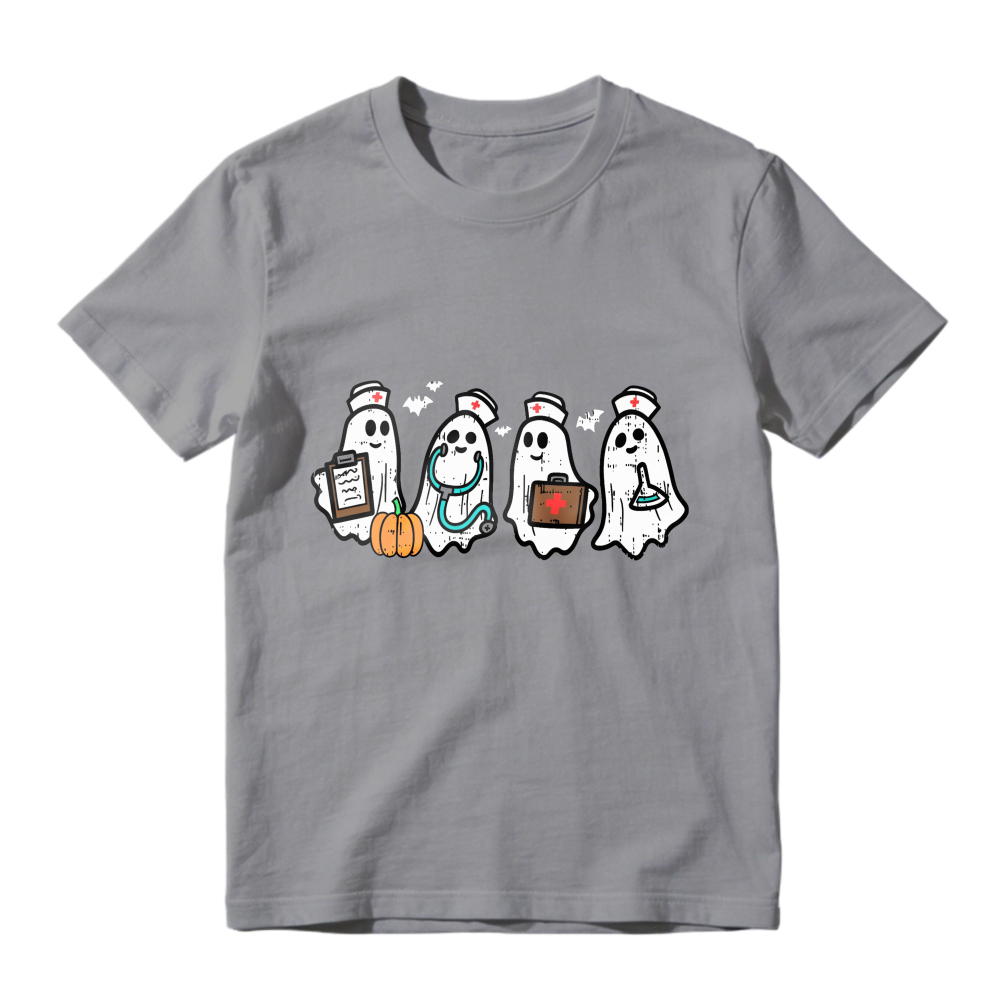 Cute Halloween Ghosts Doctor Nurse Medical Profession Unisex Classic T-shirt