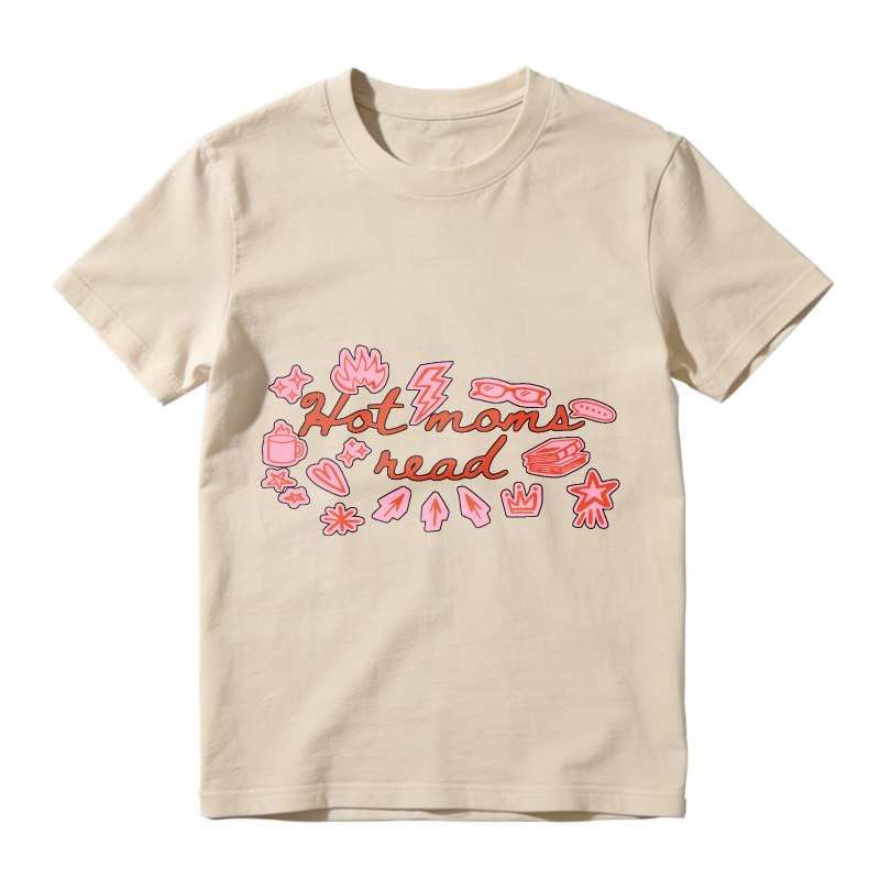 Wardrobecart Hot Moms Read With Book And Accessories Unisex Classic T-shirt