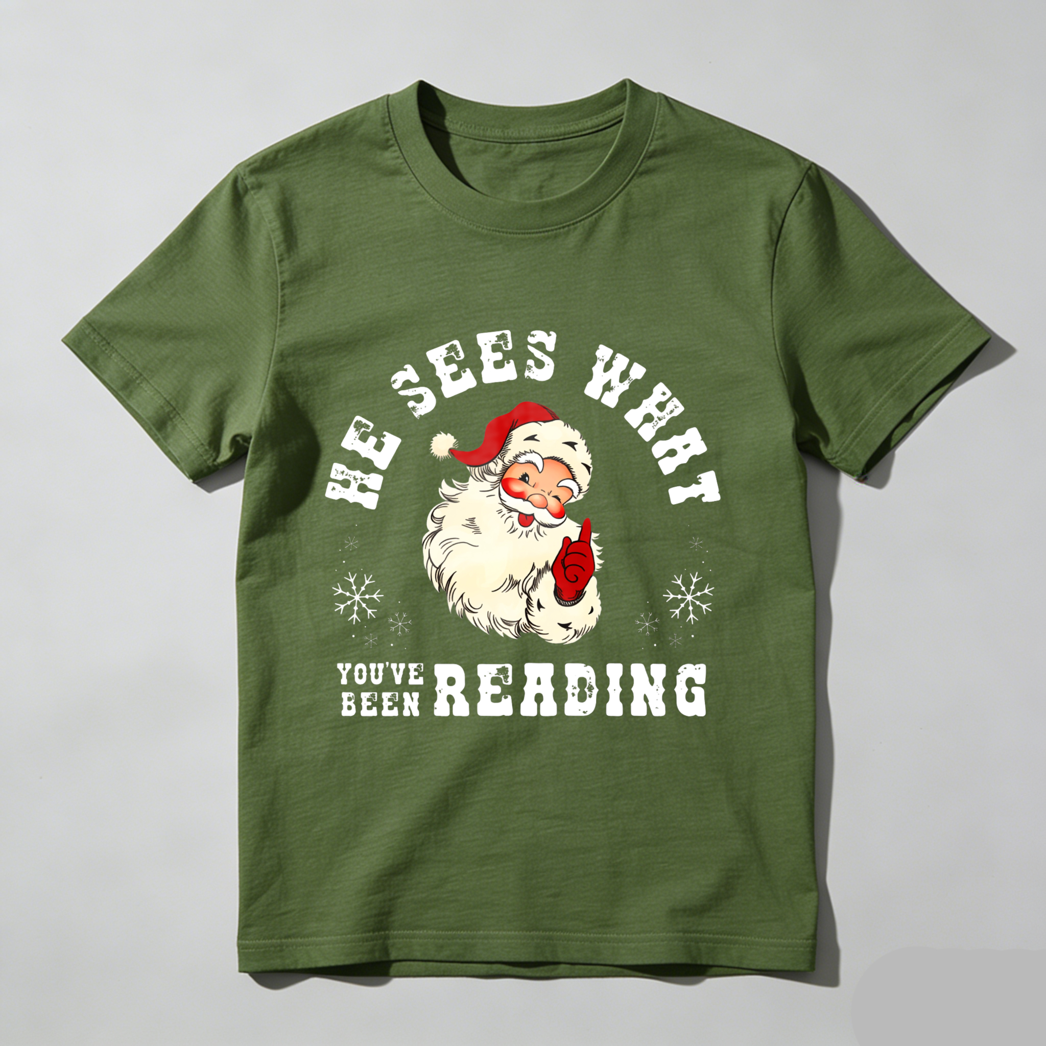 Wardrobecart He Sees What You've Been Reading Tshirt