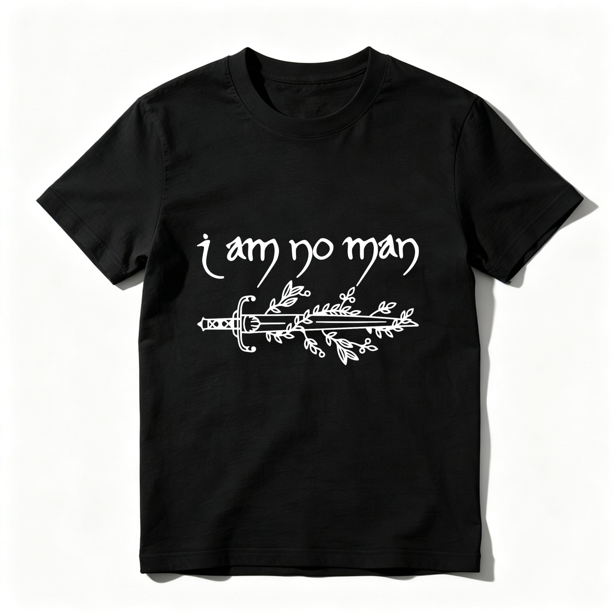 Wardrobecart I Am No Man Sword Design tshirt