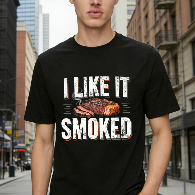 I Like It Smoked Barbecue Meat Graphic Unisex Classic T-shirt