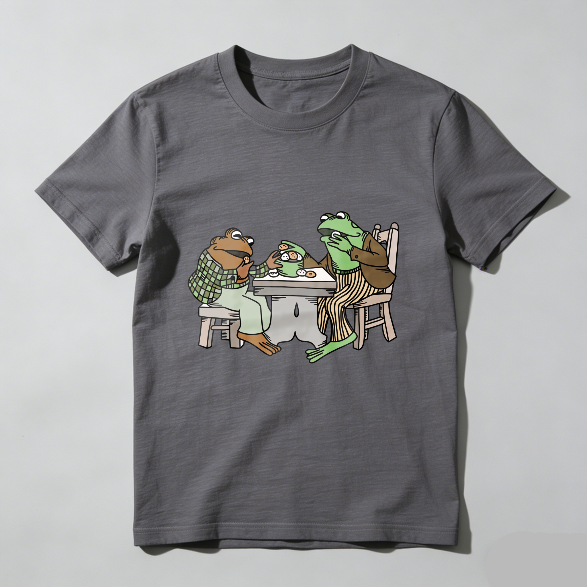 Wardrobecart Frogs Sitting At Table Eating Pizza Tshirt