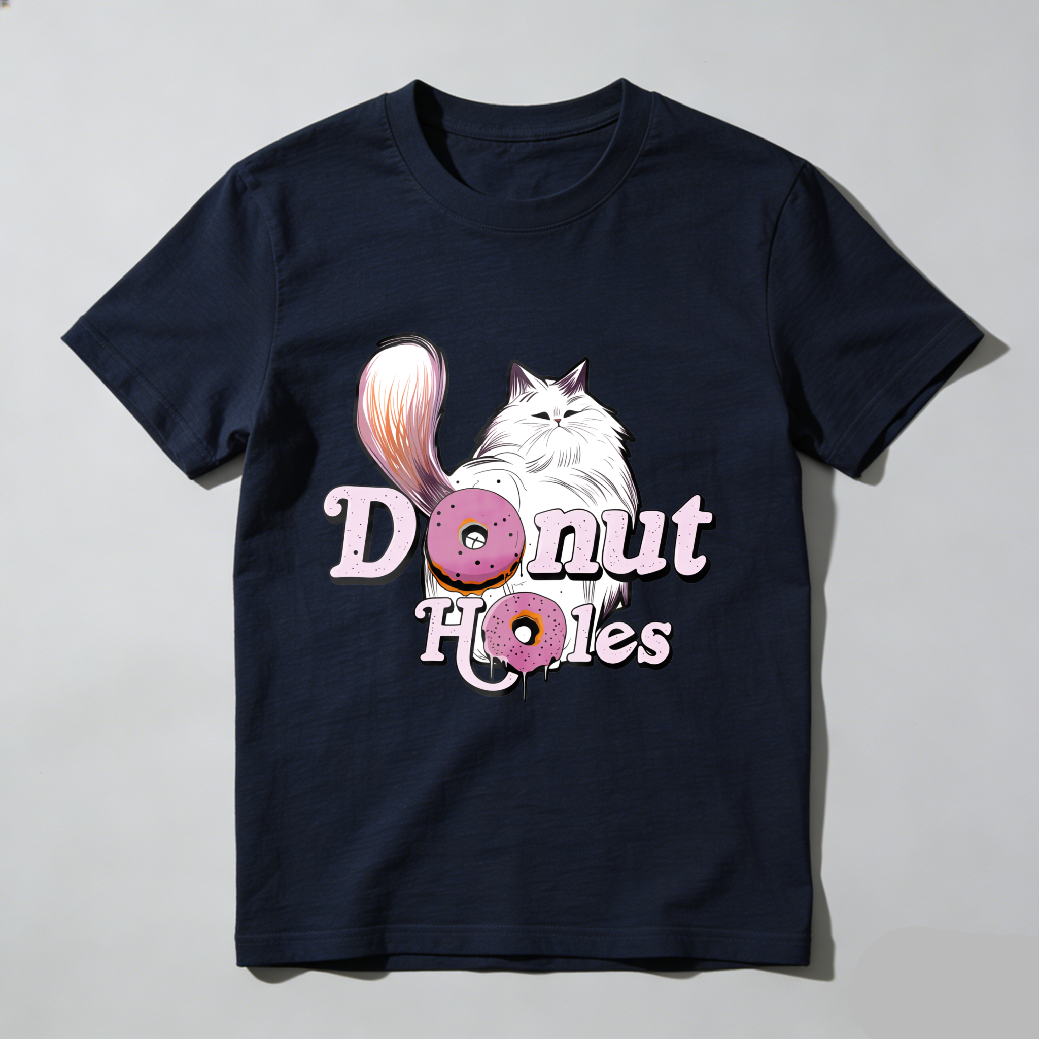 Wardrobecart Donut Holes Cat And Donuts Tshirt