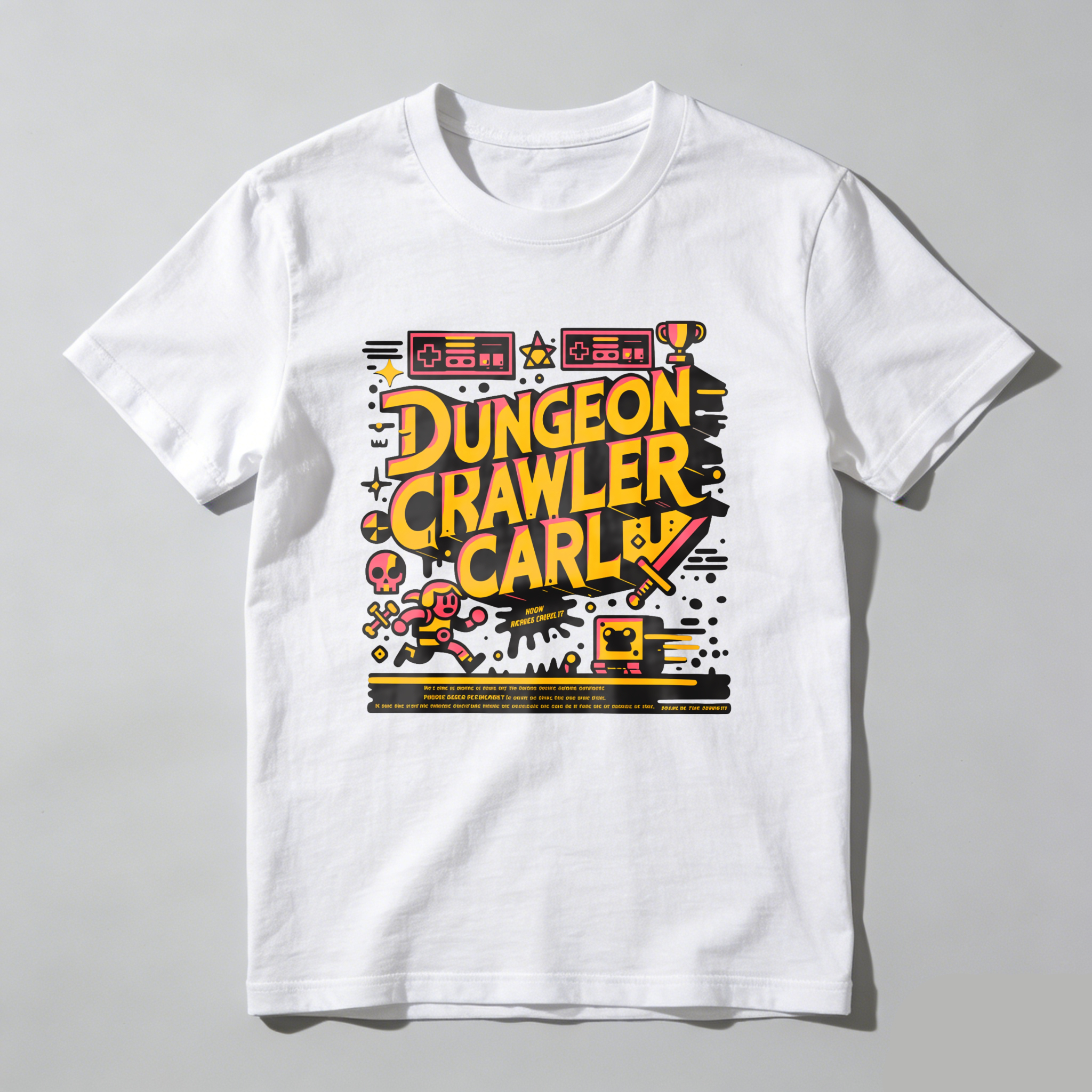 Wardrobecart Dungeon Crawler Carl Game Art Design tshirt