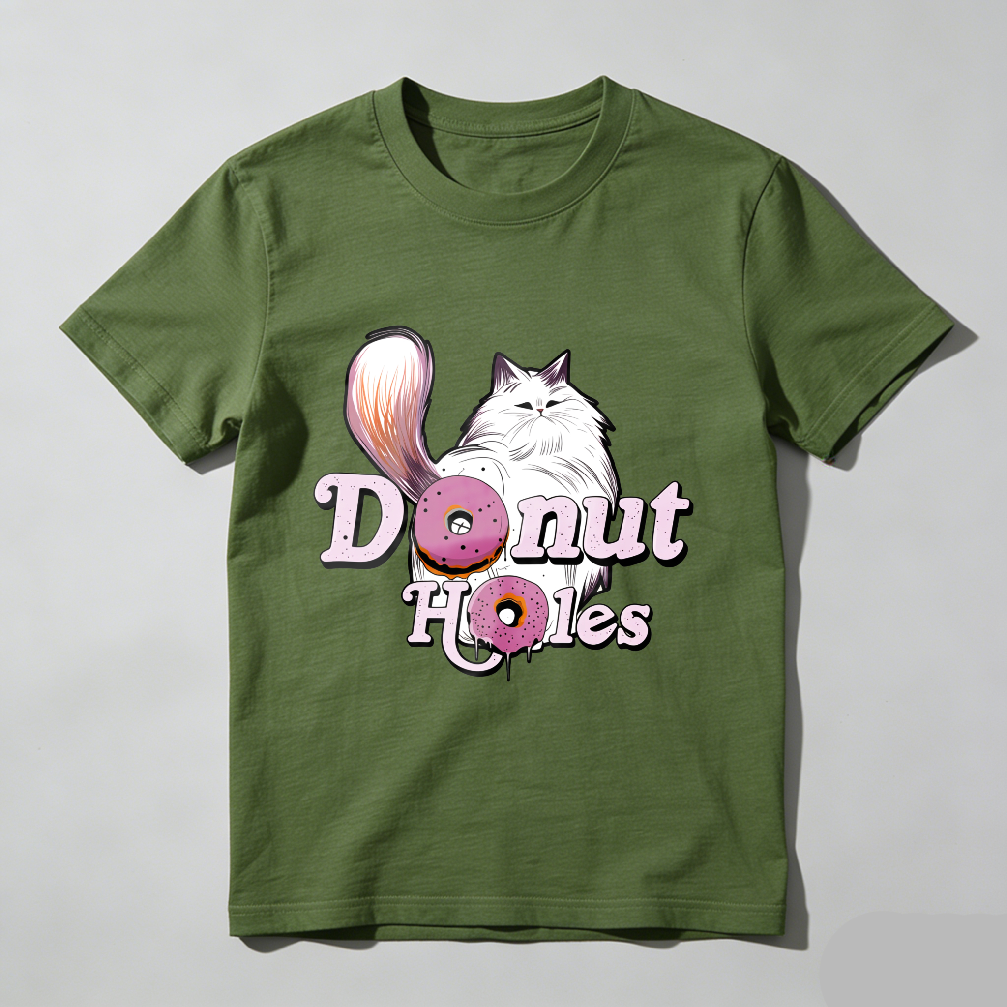 Wardrobecart Donut Holes Cat And Donuts Tshirt
