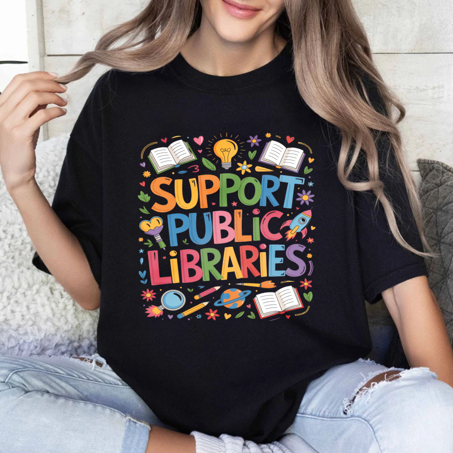 Wardrobecart Support Public Libraries Tshirt
