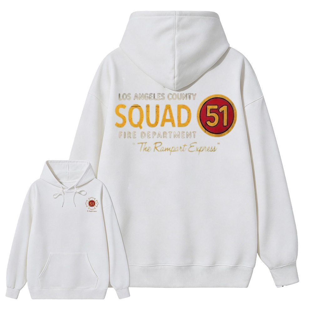 Los Angeles County Squad 51 Fire Department Hoodie