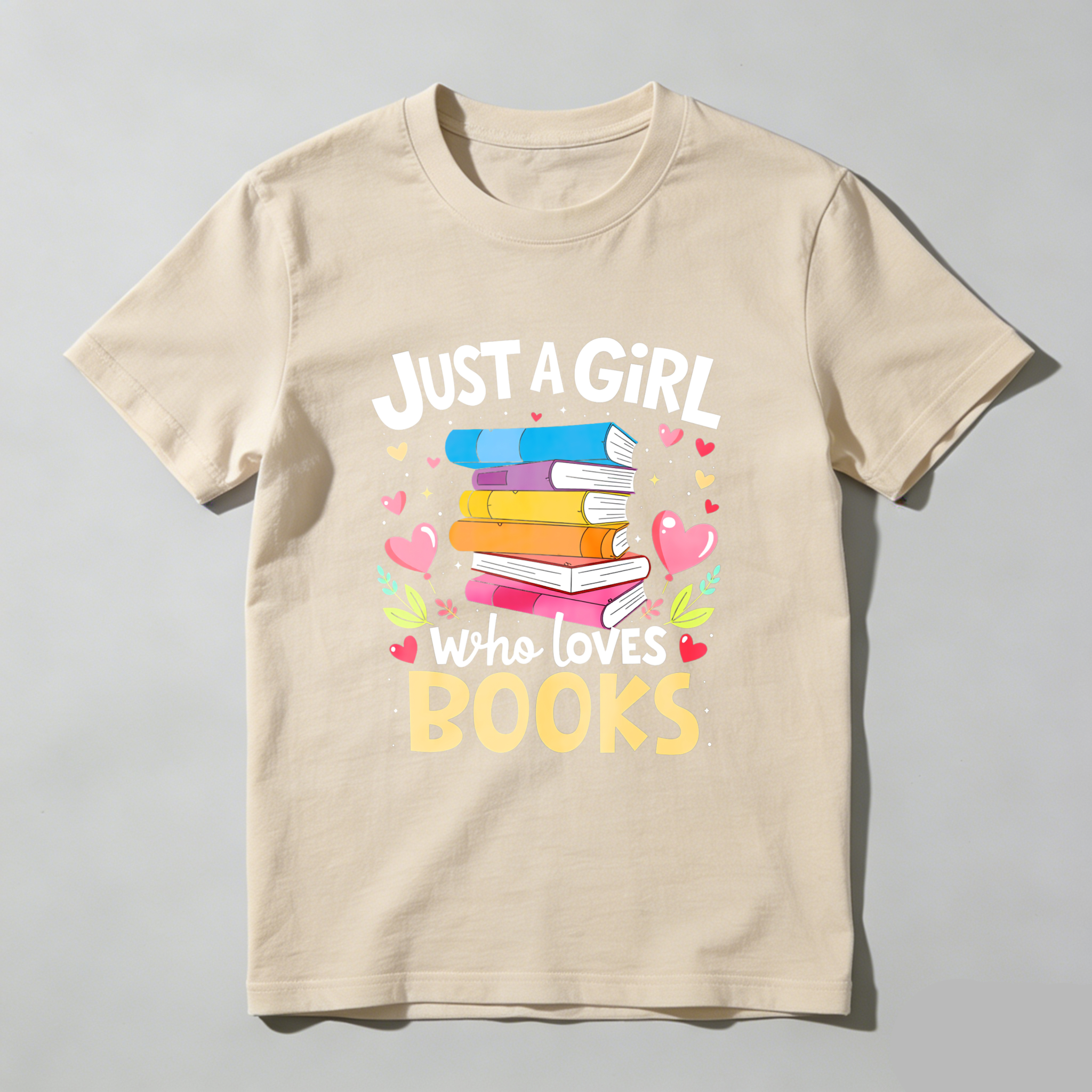 Wardrobecart Just A Girl Who Loves Books Tshirt(1)
