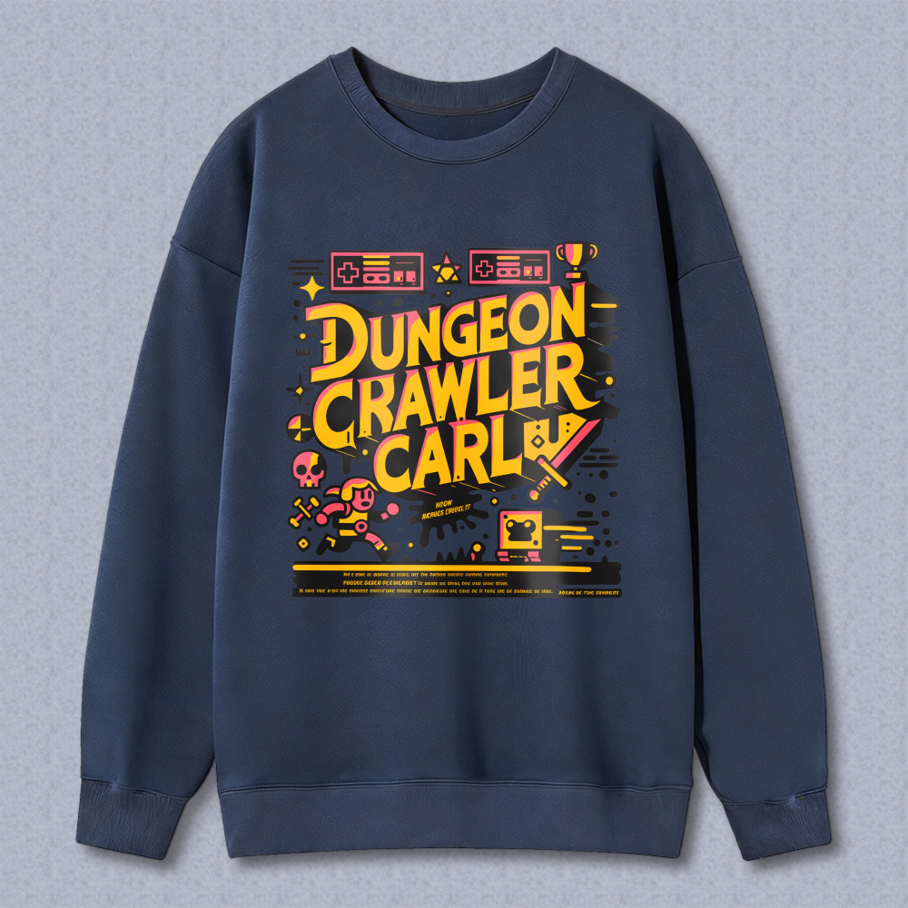 Wardrobecart Dungeon Crawler Carl Pixel Art Design Unisex Classic Sweatshirt