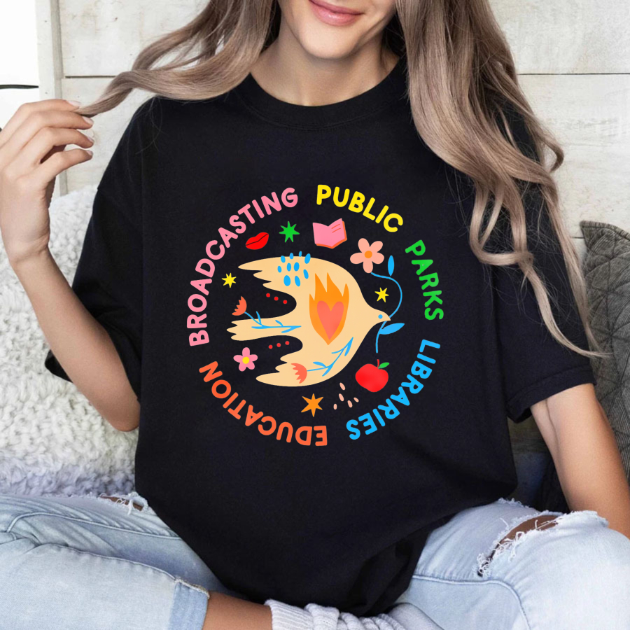 Wardrobecart Broadcasting Public Parks Libraries Education Tshirt