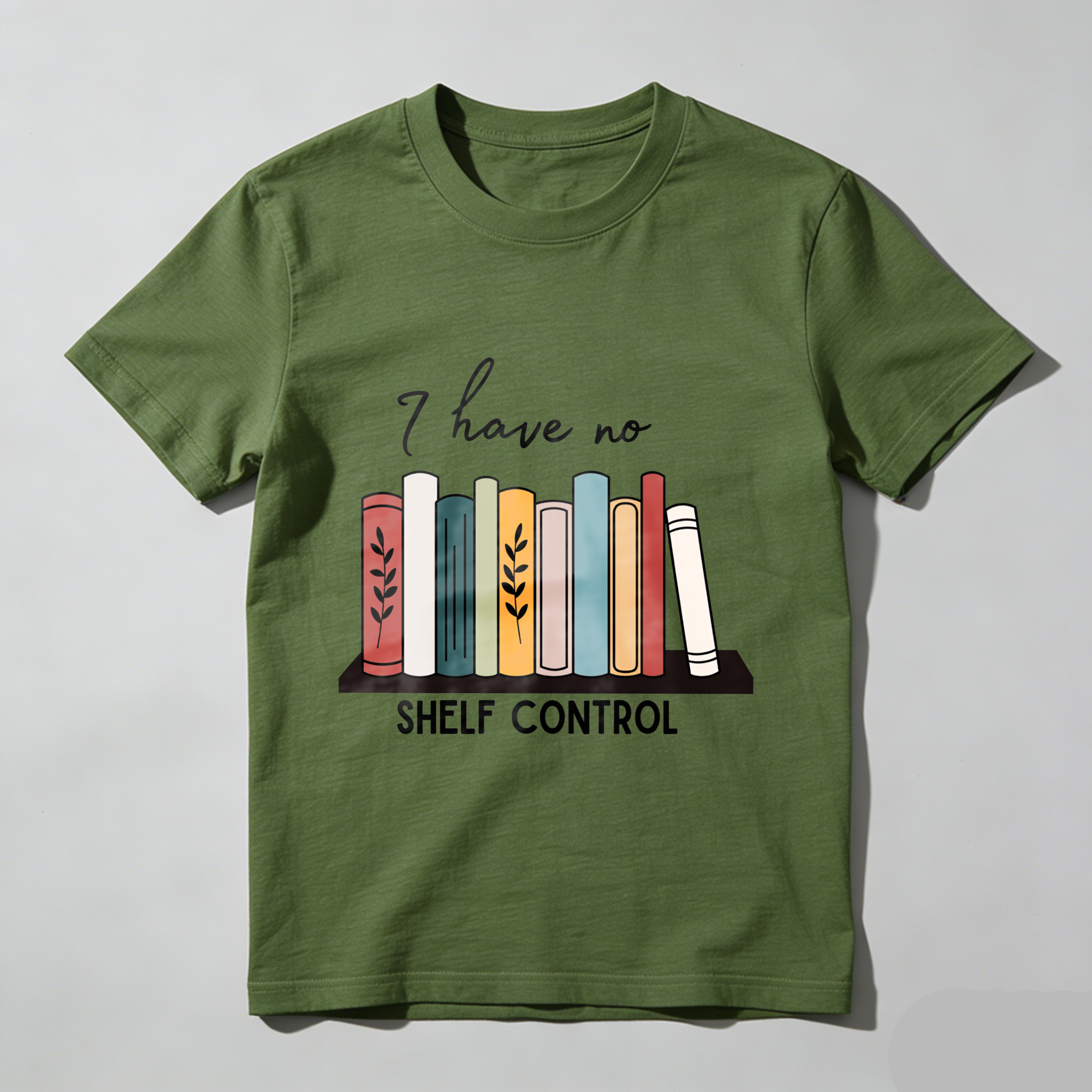 Wardrobecart Bookshelf Quote I Have No Shelf Control Unisex Classic T-shirt
