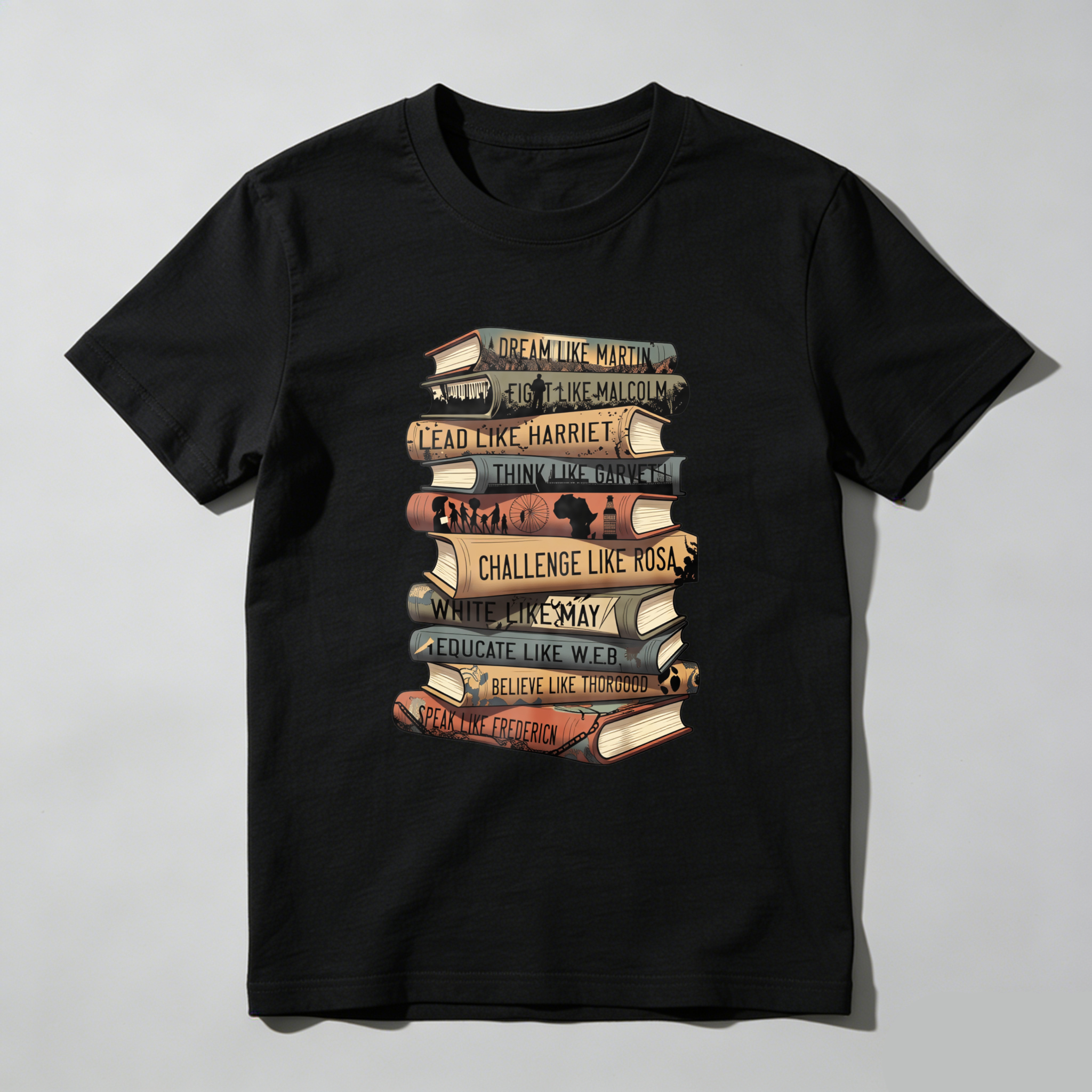 Wardrobecart Black History Books T-Shirt