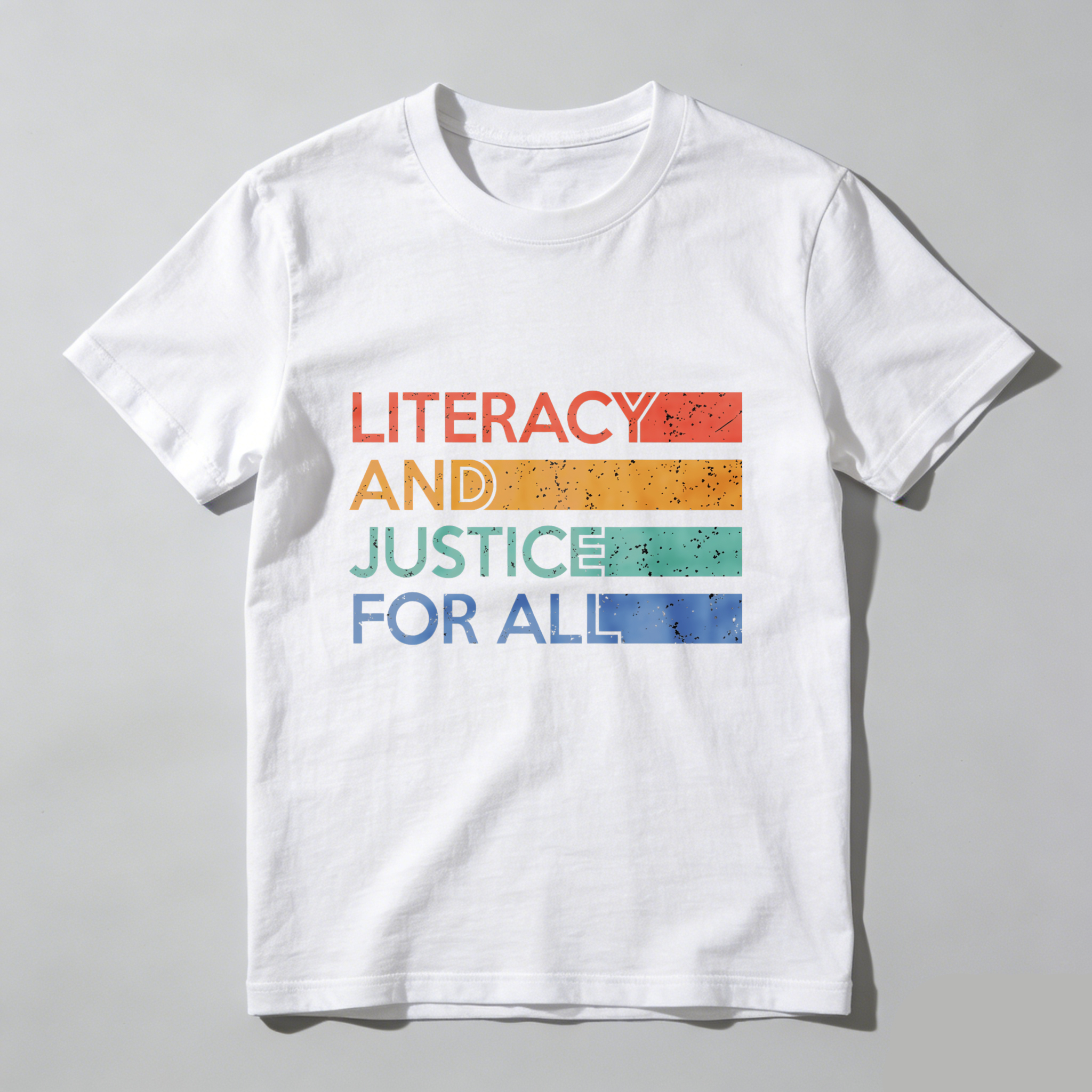 Wardrobecart Literacy And Justice For All Tshirt