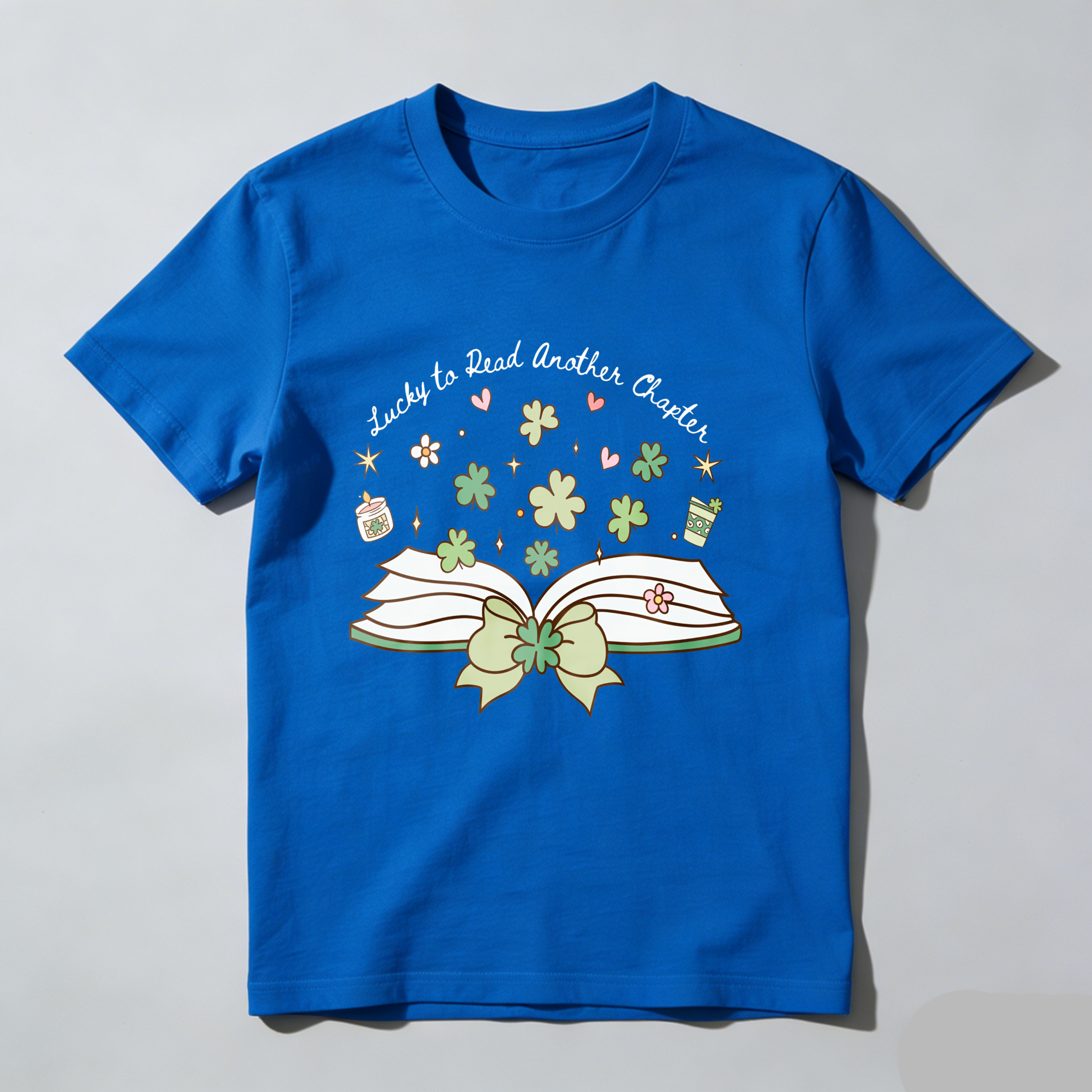 WardrobecartOpen Book With Flowers And Stars tshirt