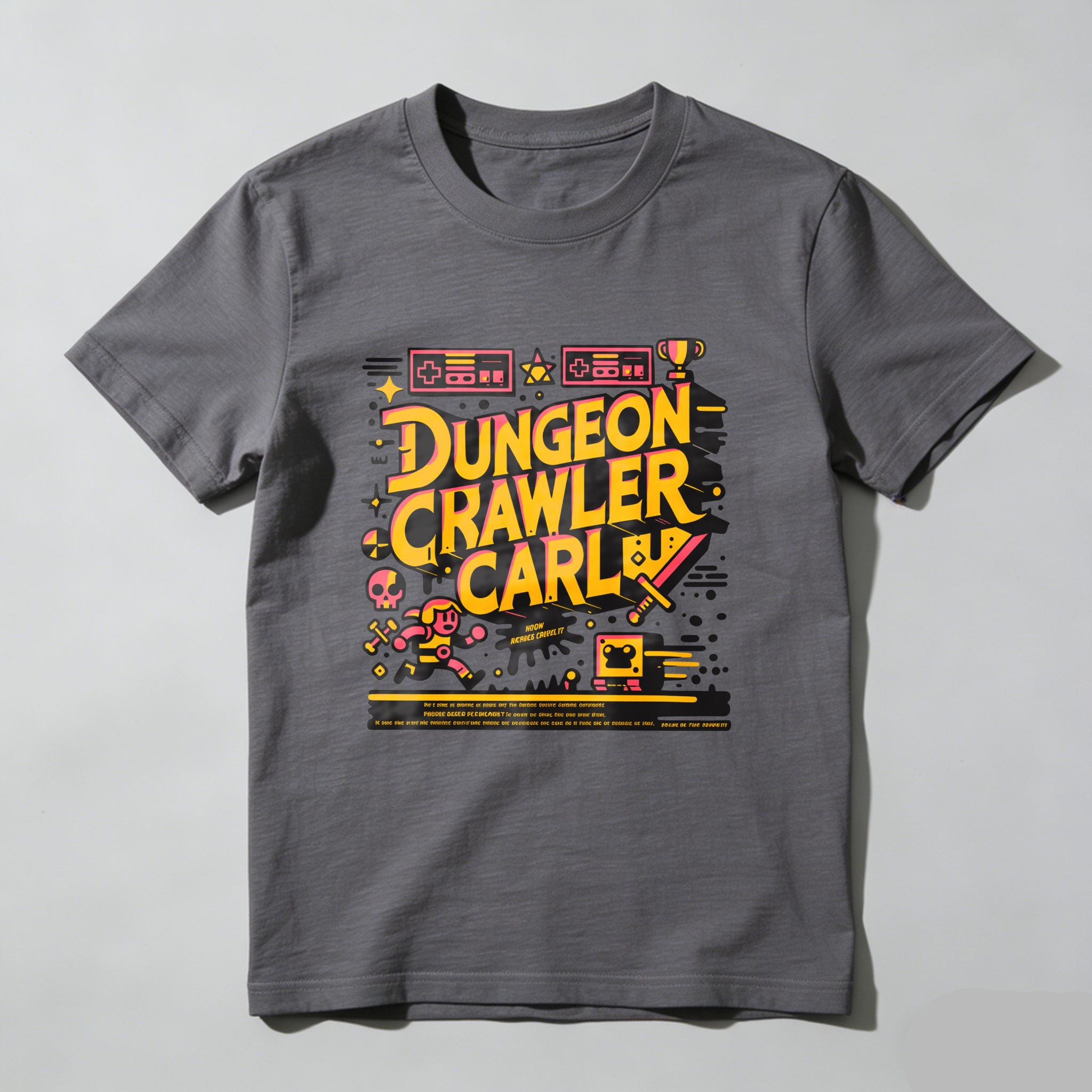 Wardrobecart Dungeon Crawler Carl Game Art Design tshirt