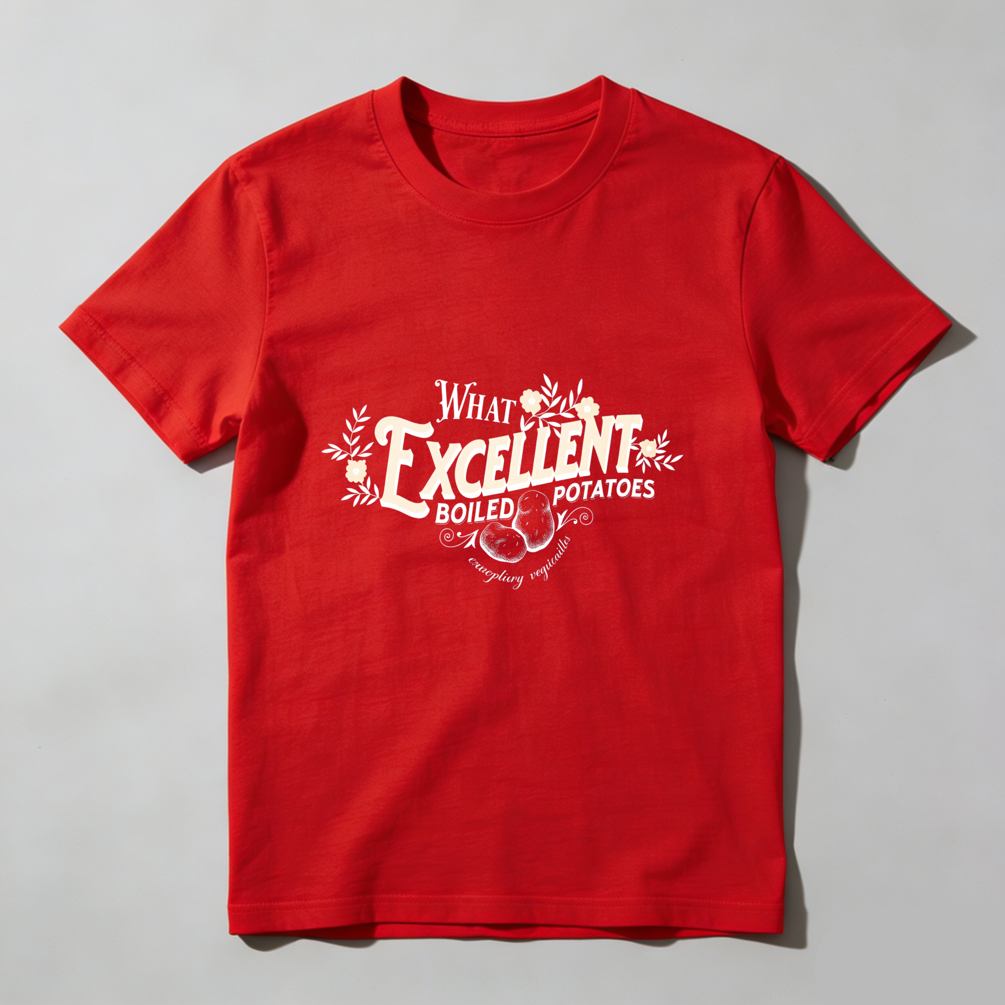 Wardrobecart What Excellent Boiled Potatoes Tshirt