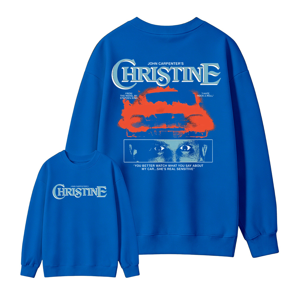 Christ1ne Inspired Retro Car Horror Movie Graphic Sweatshirt