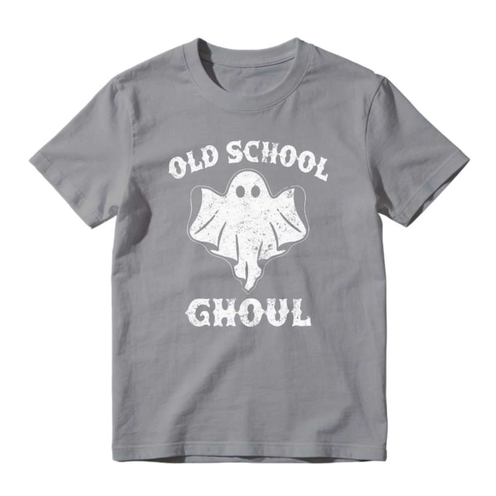 Old School Ghoul Ghost Halloween Graphic T-shirt