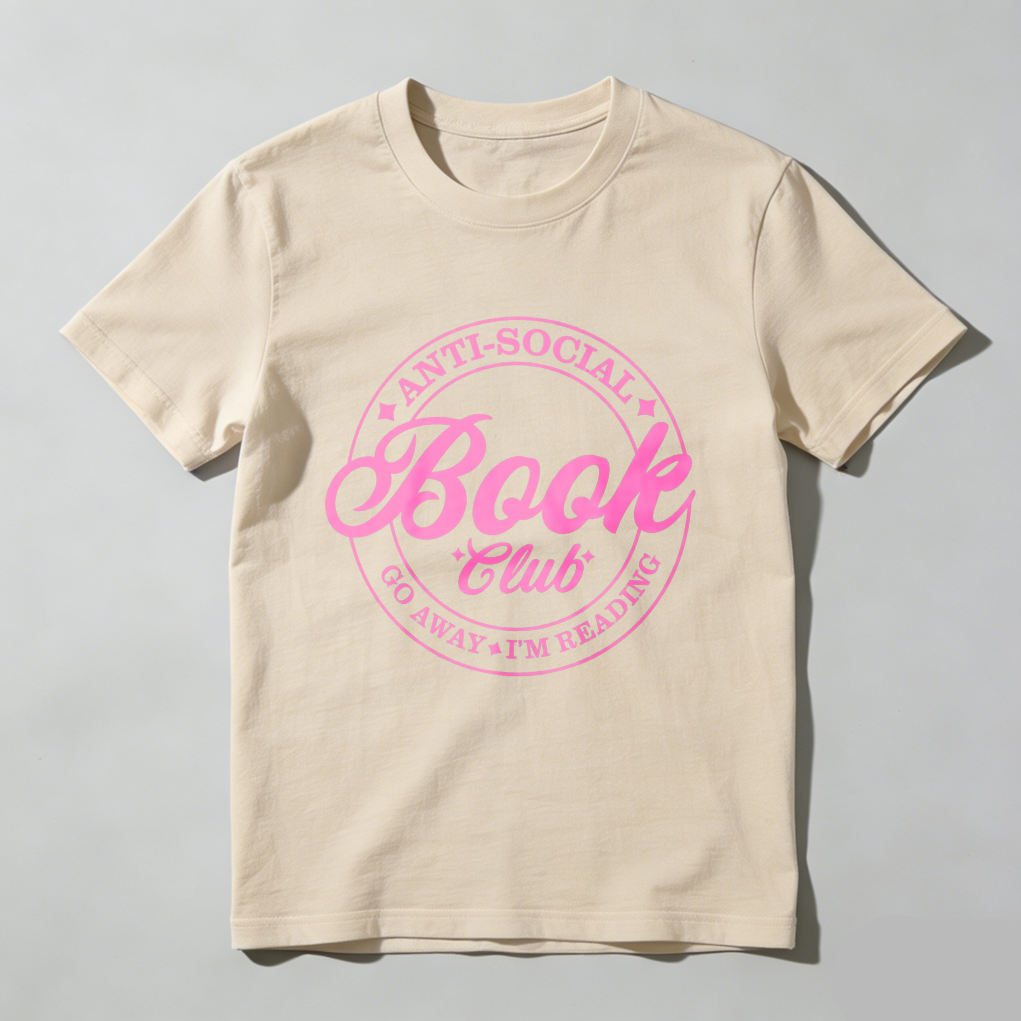 Wardrobecart Anti Social Book Club Go Away I'm Reading Tshirt 100% cotton