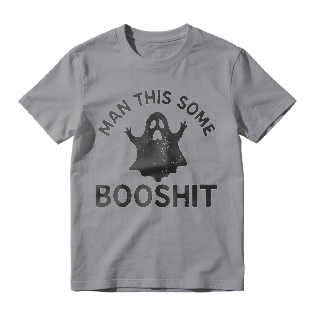 Funny Ghost Man This Some Booshit Graphic, Unisex Classic T-shirt