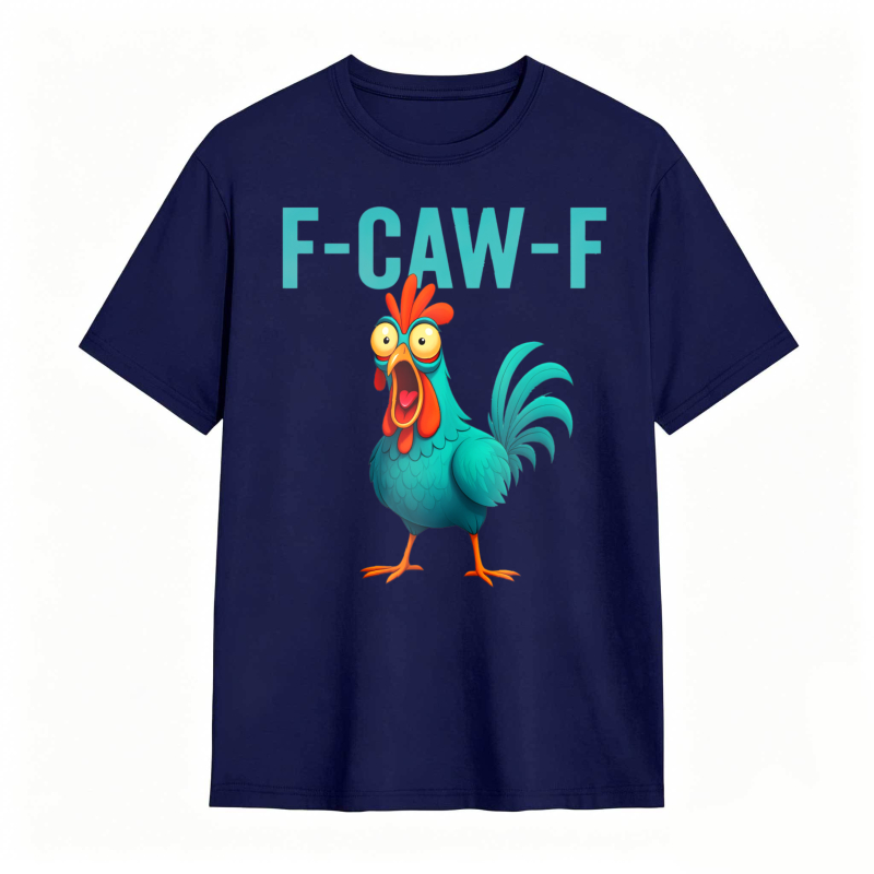 F-CAW-F Chicken Funny Rooster Graphic Tee