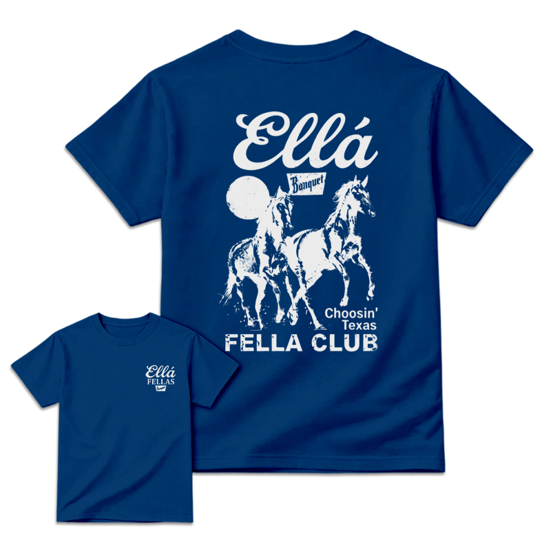 🐎🐎Choosin' Texas FELLA CLUB Western Horse Graphic T-Shirt