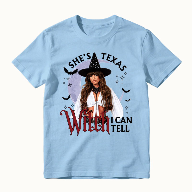 She's From Texas Witch -I can Tell Halloween T-shirt