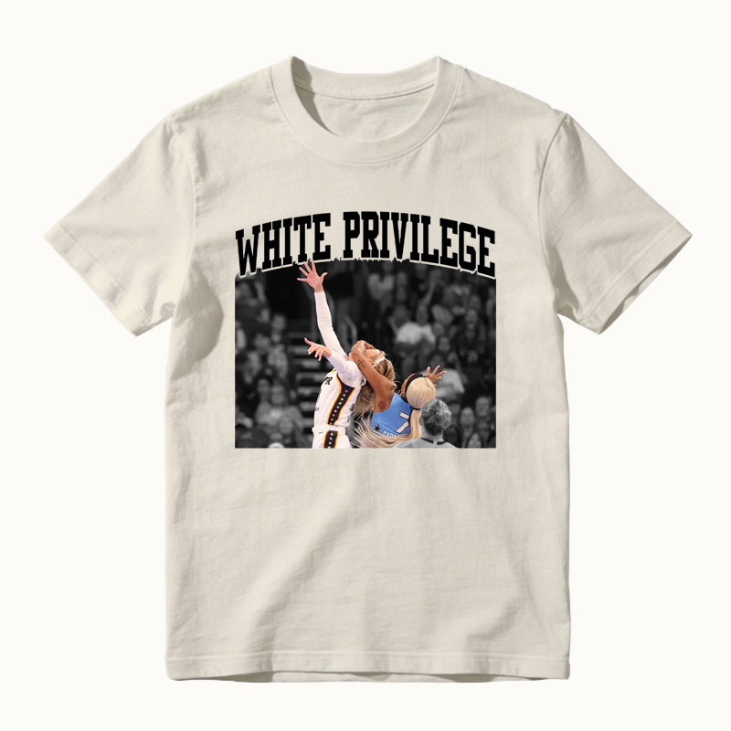 White Privilege Viral Basketball Graphic Shirt Funny Sports Meme Tee